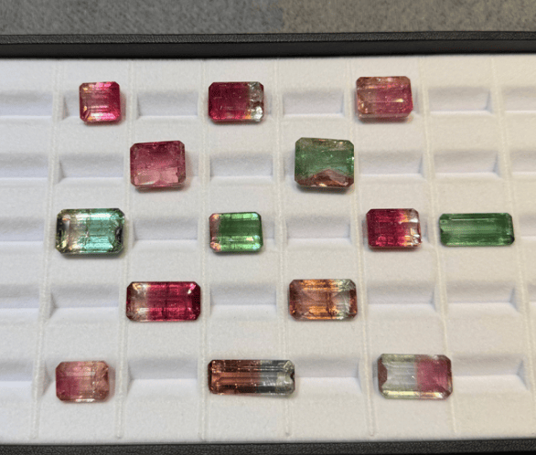 Luxury Promise Bi-color Tourmaline (from Afghanistan)(price per 1 stone) THAI0064