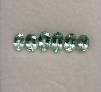 Luxury Promise MIXct NIGERIAN PARAIBA OVAL SET DXBCS6918
