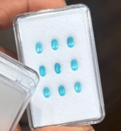 Luxury Promise round paraiba #3 (price per 1 stone) BRAZ038