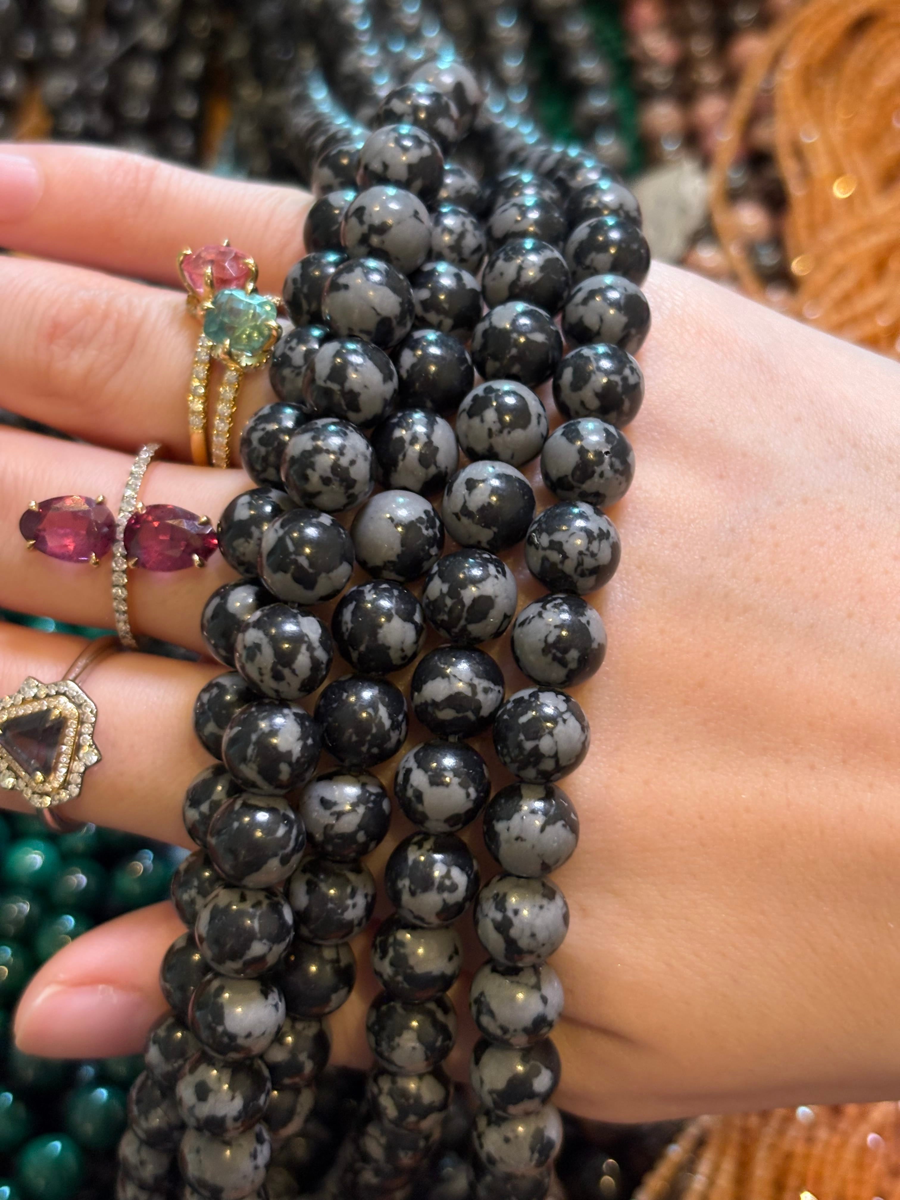 Luxury Promise Snowflake Obsidian DXBCS5016