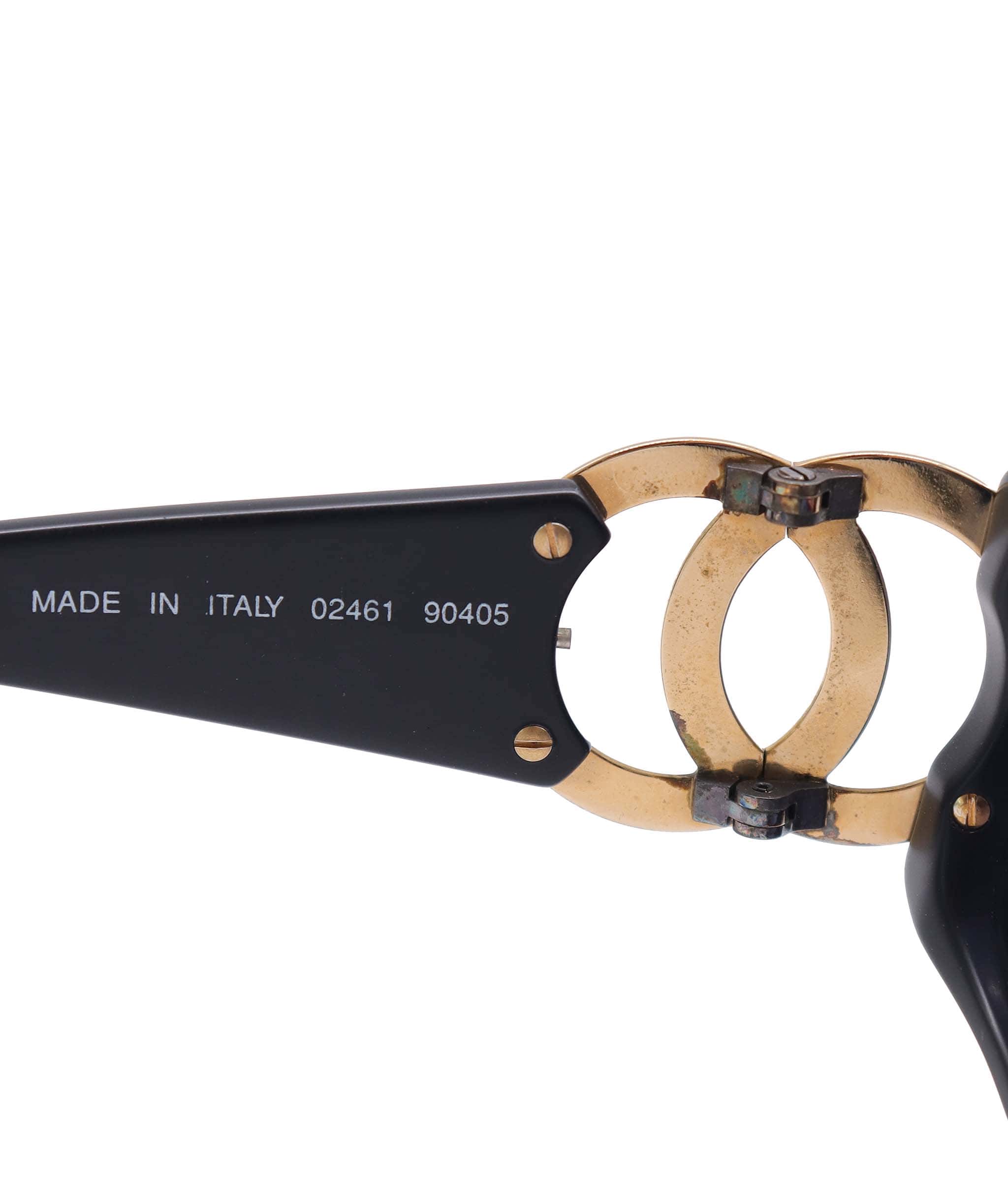 Luxury Promise VINTAGE CHANEL COCOMARK SUNGLASSES BLACK EYEWEAR DXBS6438