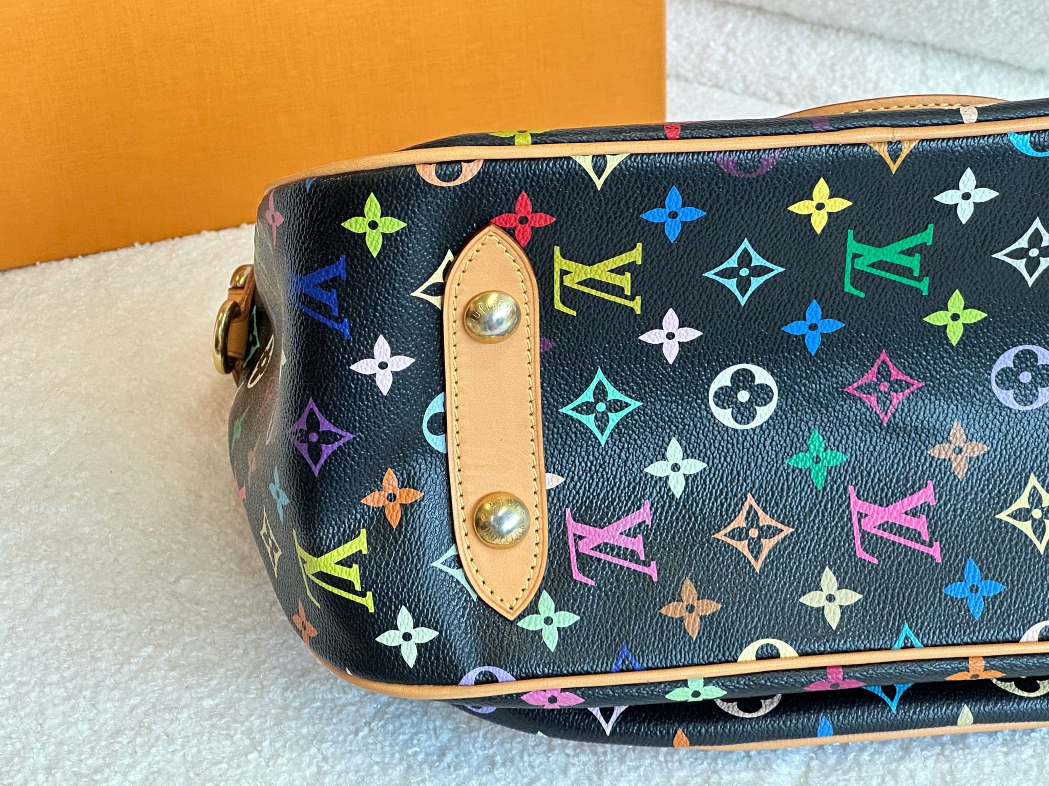 LUXURY PROMISE Louis Vuitton Black Monogram Multicolore Rita Bag