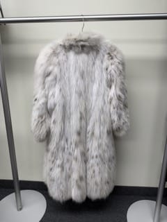 Luxury Promise Natural Lynx Belly Coat - White/Beige GM16041905031