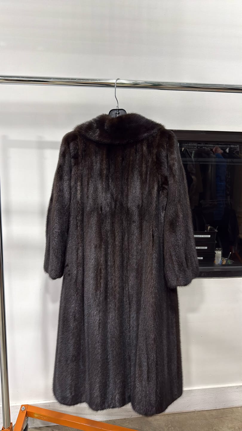 Luxury Promise Natural Ranch Mink Coat - Black GM16050509337