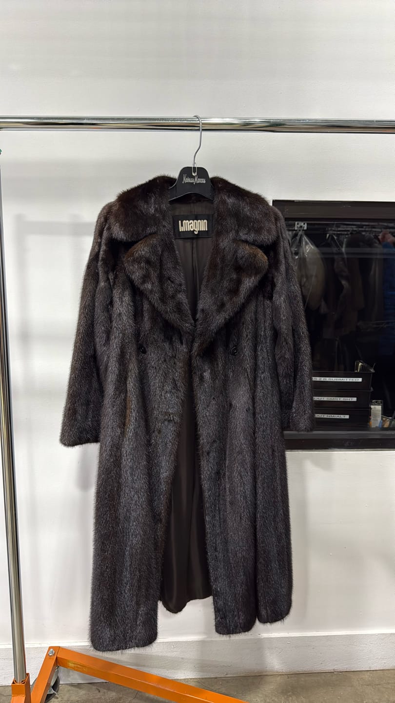 Luxury Promise Natural Ranch Mink Coat - Black GM16050509337