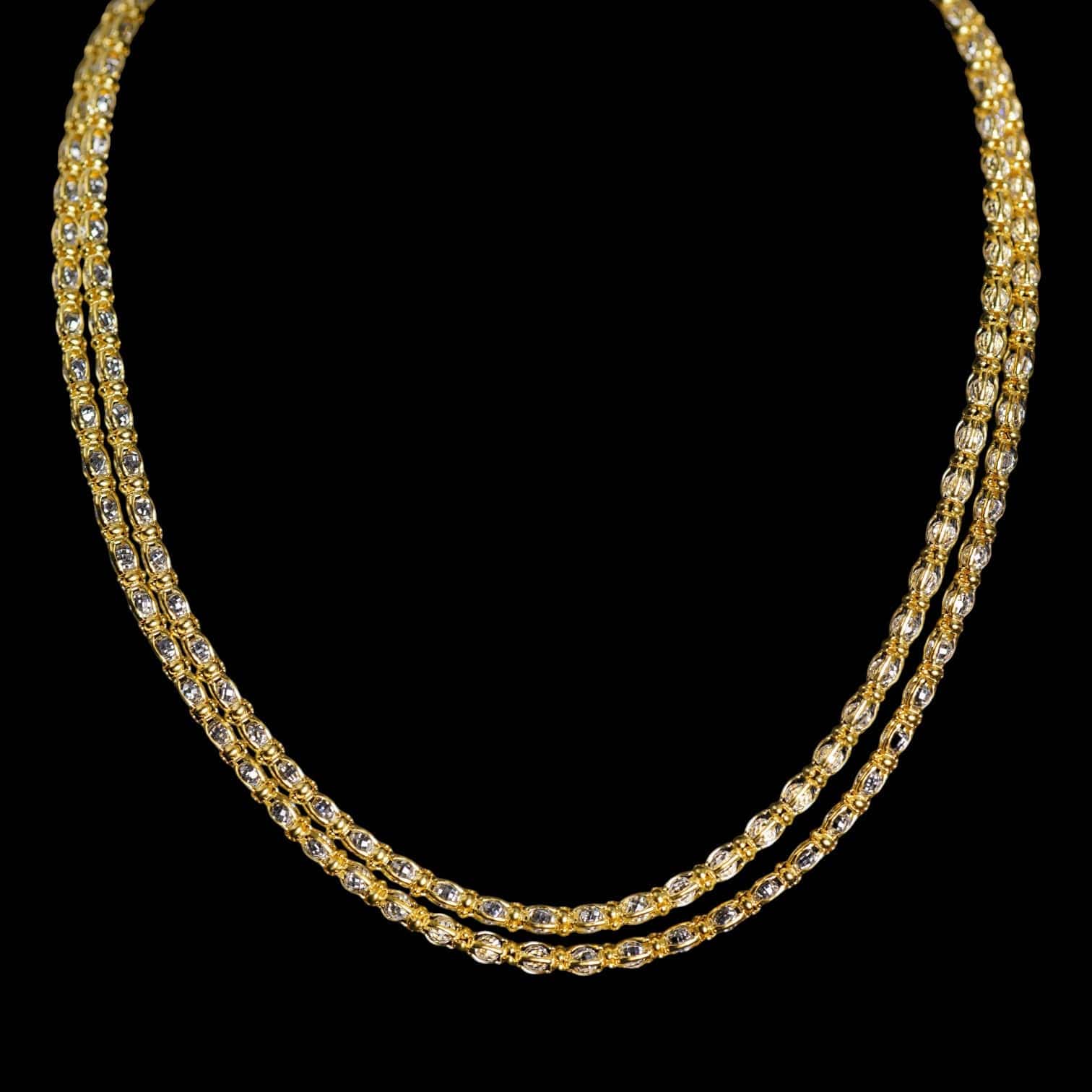 Luxury Promise Silver 925 Zircon Lantern Necklace, Made in Italy 20.3g