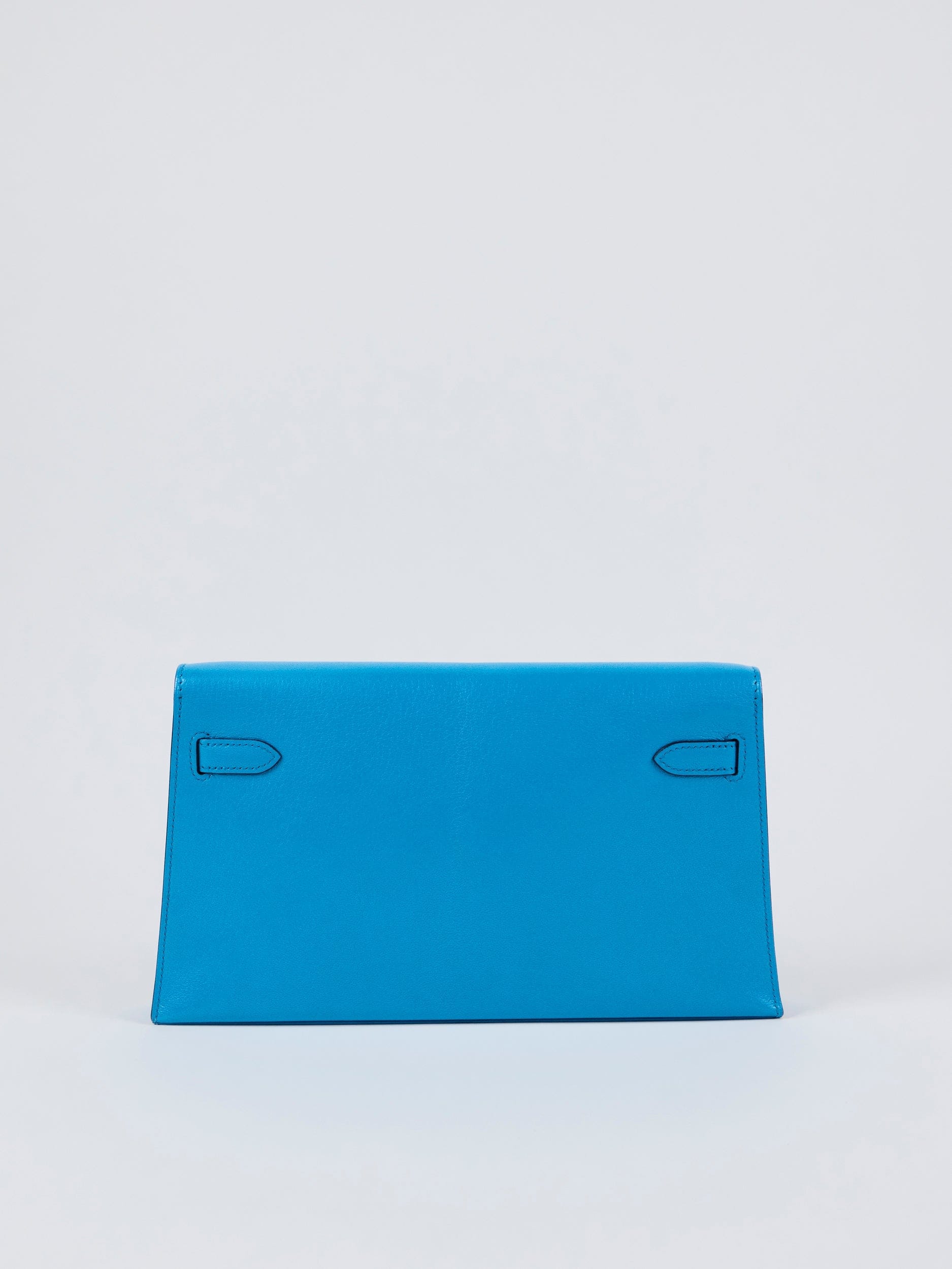 LUXURY PROMISE *HK LOCATED* HERMÈS KELLY ELAN BLUE FRIDA Chevre Chamkilla Leather with Palladium Hardware