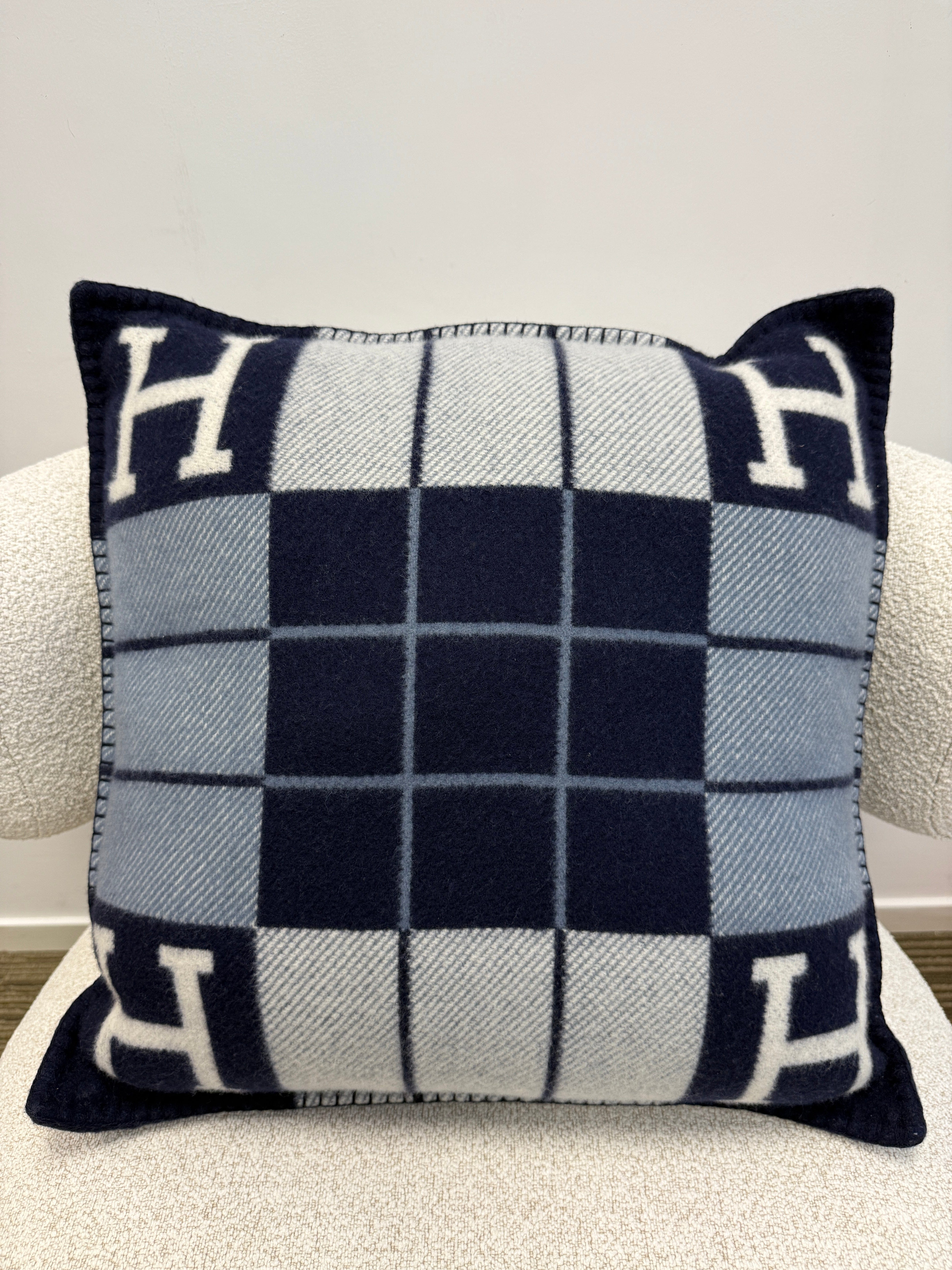 LUXURY PROMISE HERMÈS AVALON III PILLOW Small Model in Ecru & Caban