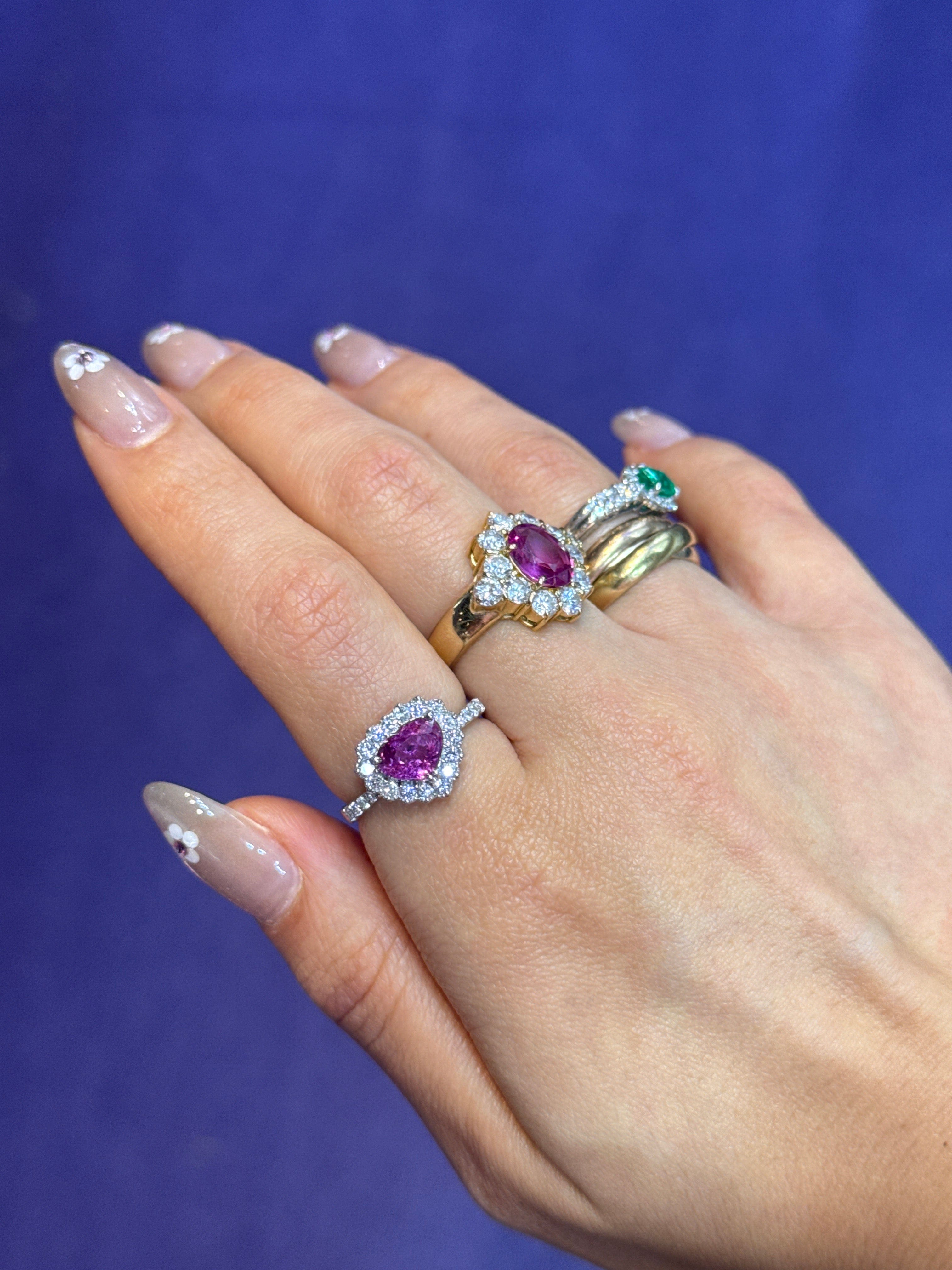 Luxury Promise PINK SAPPHIRE HEART J0217D9RDB
