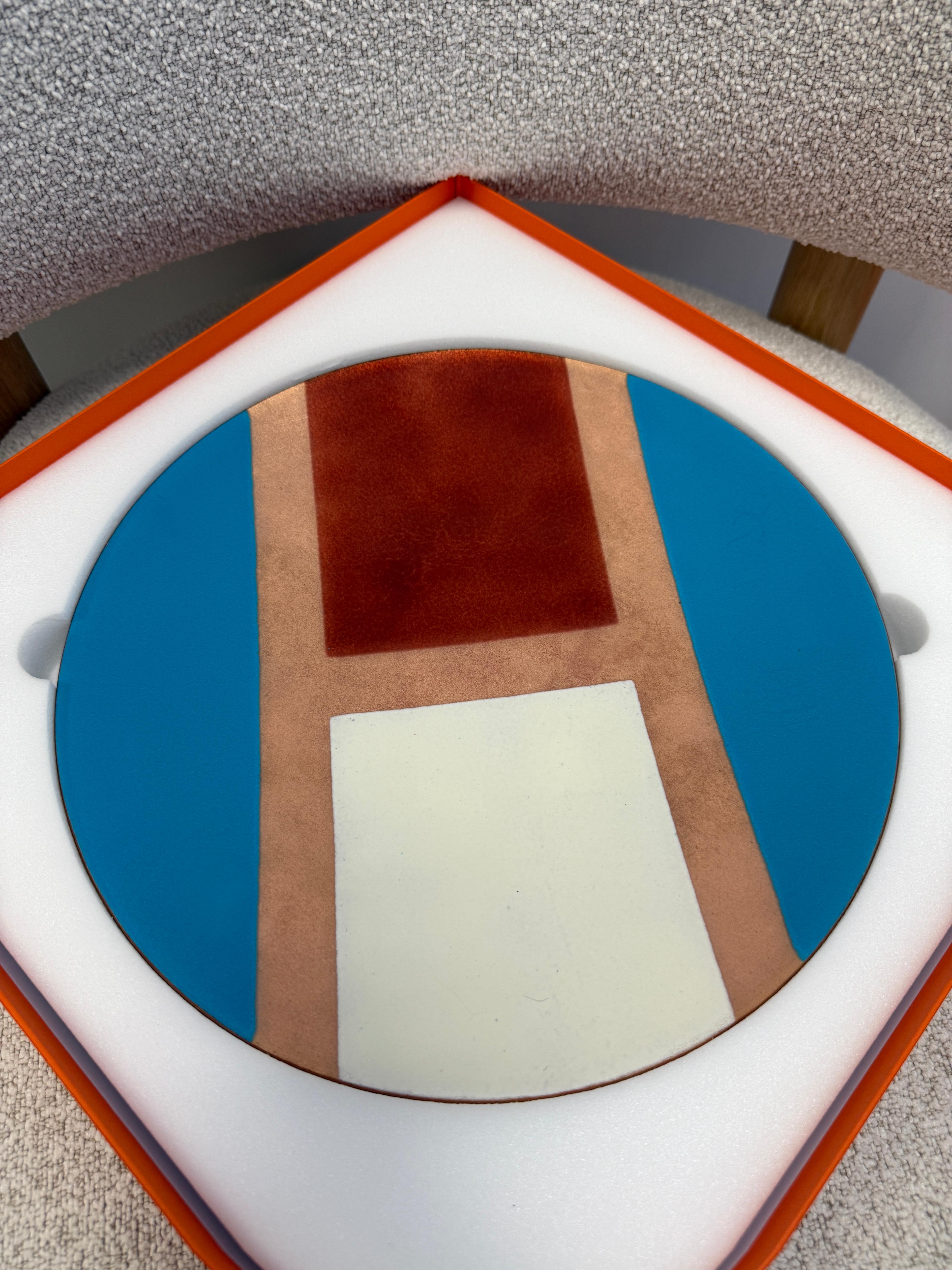 LUXURY PROMISE HERMÈS SIALK ROUND CENTREPIECE in Turquoise