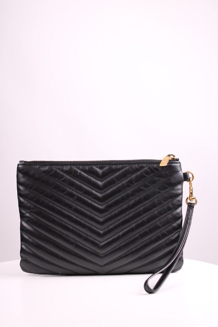 Luxury Promise Saint Laurent Cassandre Pouch Black