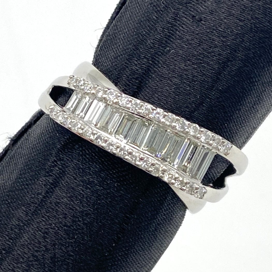 LUXURY PROMISE Pt900 Dial Ring D0.75 7.6 51181 US6.5