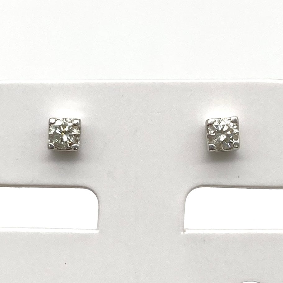 LUXURY PROMISE Pt900 Diamond Earrings D0.1*2 0.8 51951