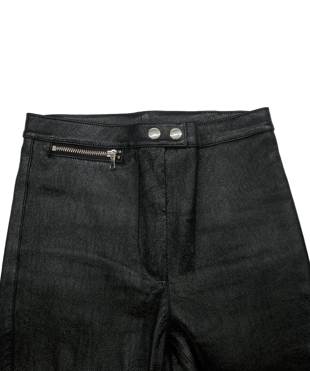 Luxury Promise 3.1 Philip Lim Black Textured Leather Pants XS RJC4515