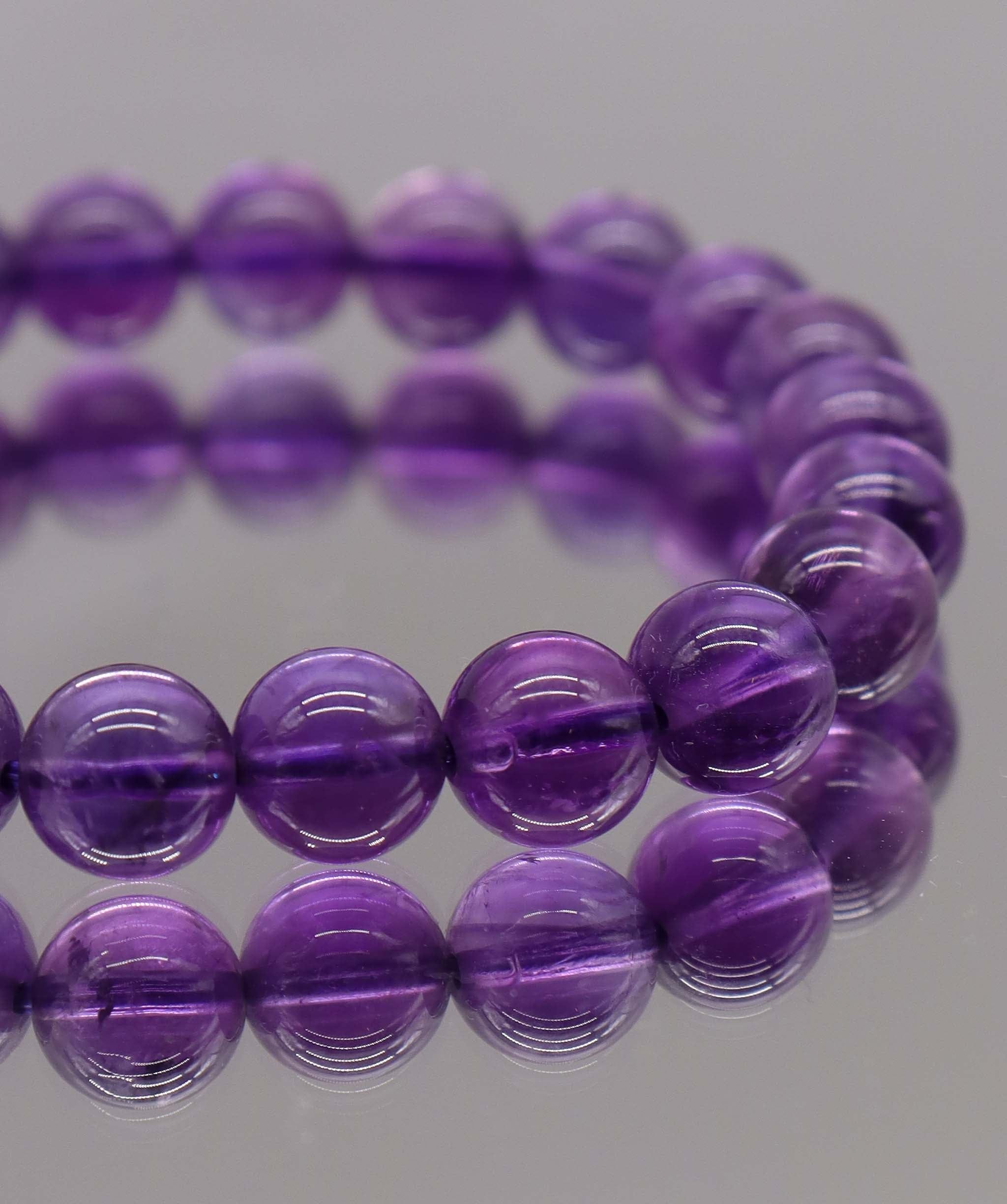 Luxury Promise 86ct Amethyst Bracelet D8.2mm-8.4mm DXBCS2228