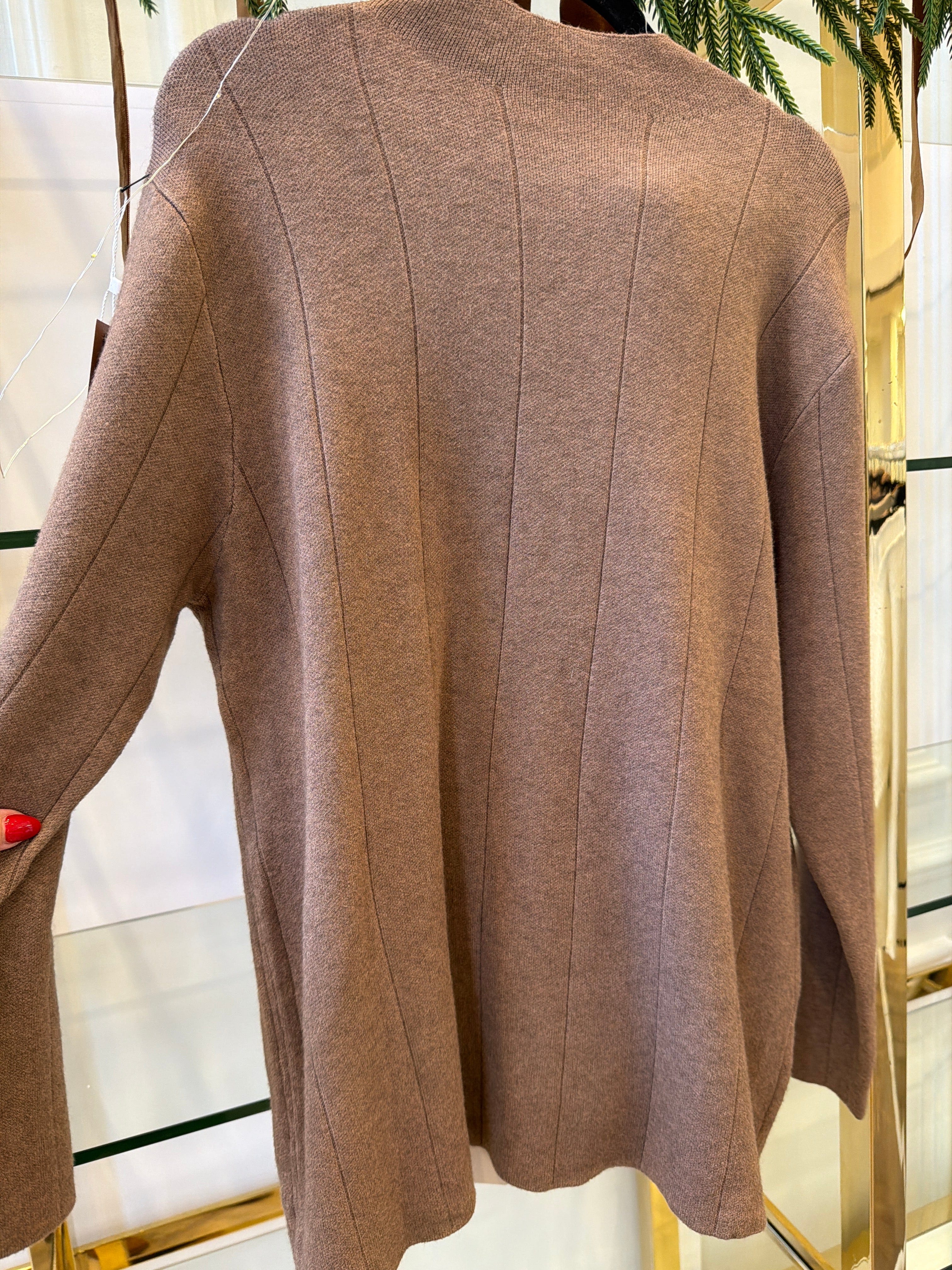 Luxury Promise A12A M/L CHOCOLATE HIGH NECK ORIGINAL LOUNGESET CASHMERE BLEND AKC0271