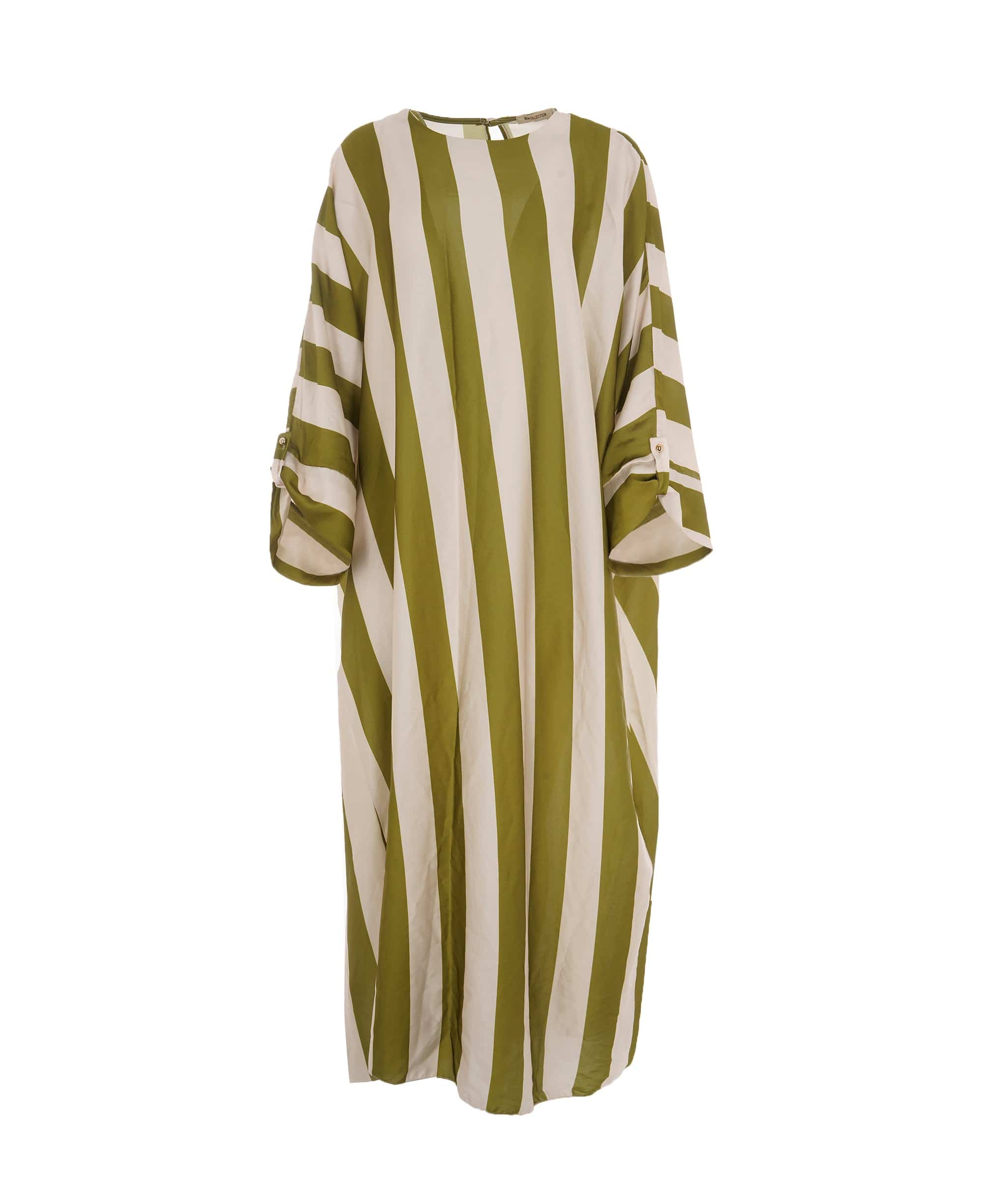Luxury Promise Batwing Striped Dress Khaki, One-size (uk 8-20) AKL0134