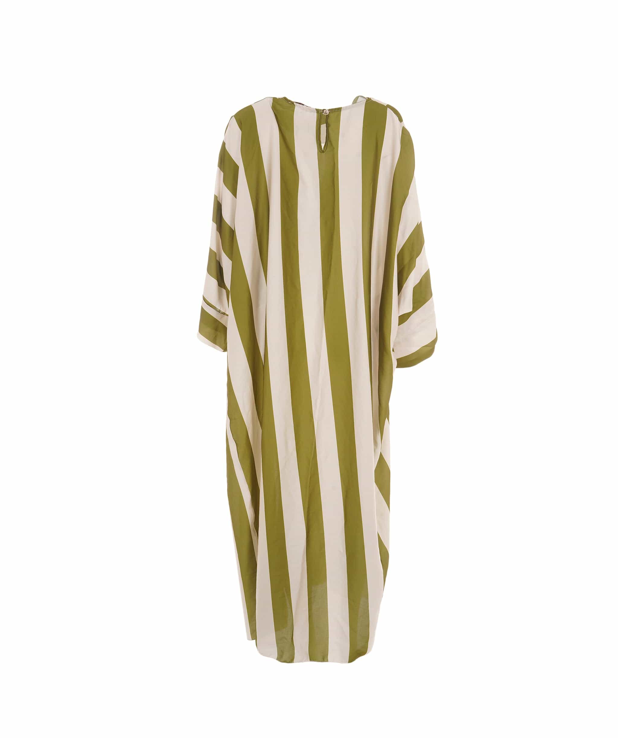 Luxury Promise Batwing Striped Dress Khaki, One-size (uk 8-20) AKL0134