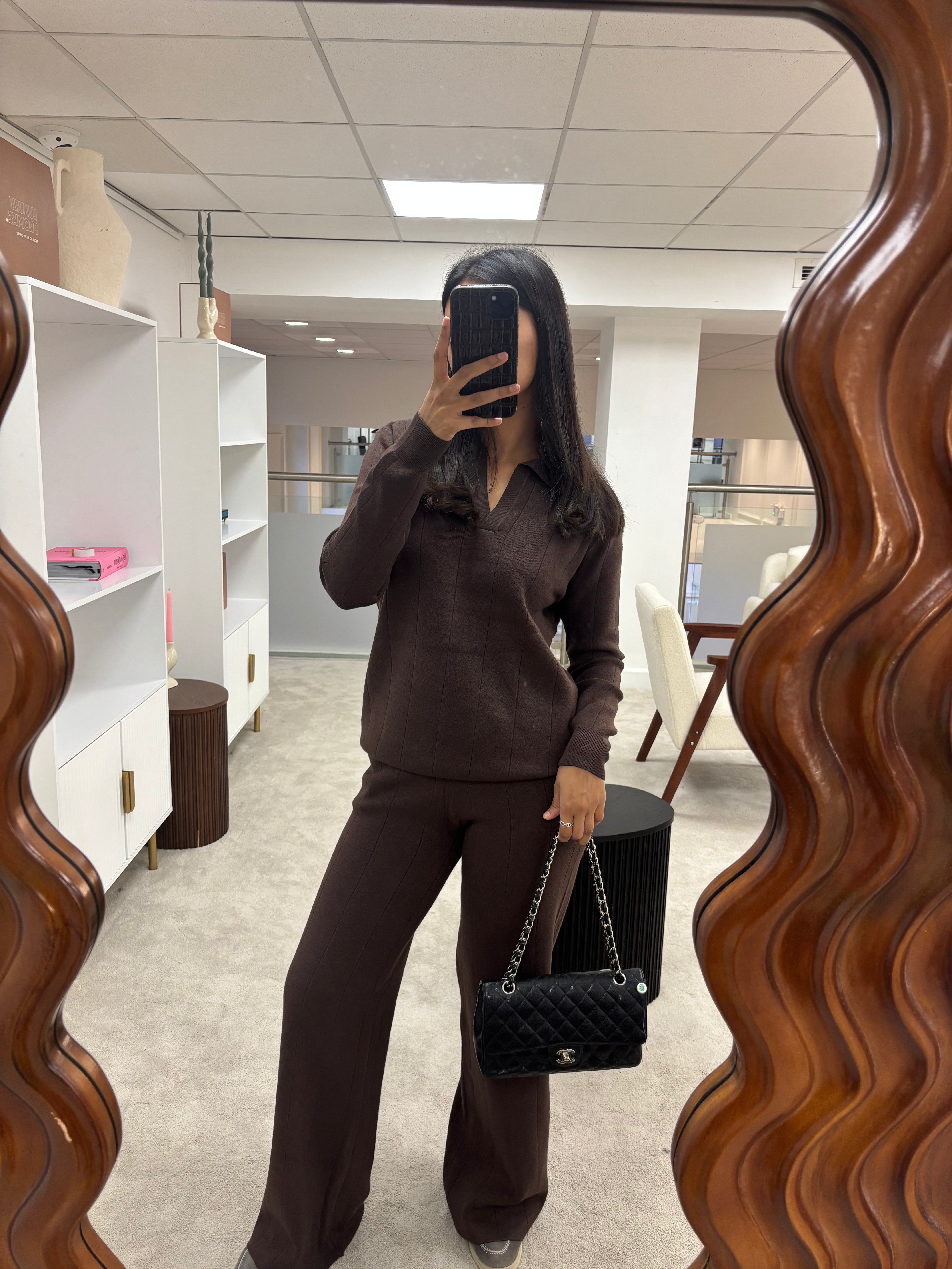 Luxury Promise Brown Loungewear x/l AKC0033