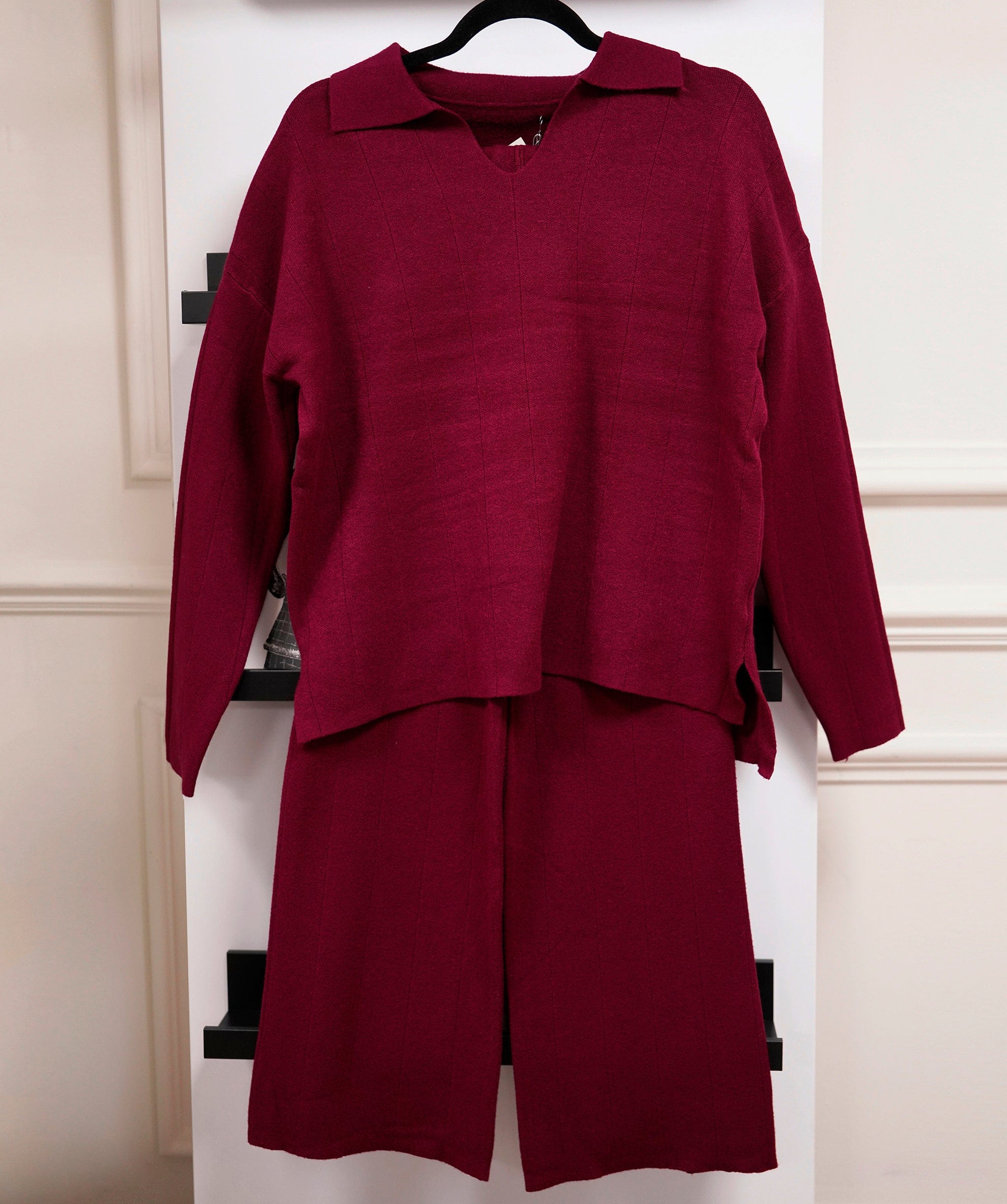 Luxury Promise Burgundy - the origional loungwear set x/l AKC0030