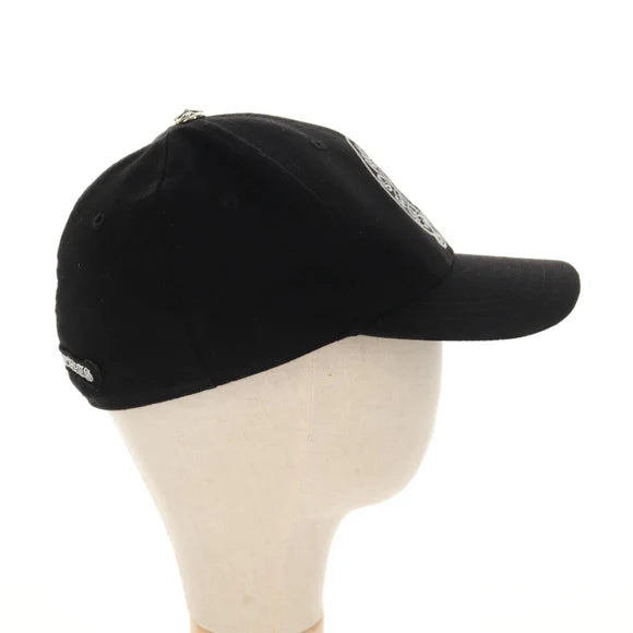 Luxury Promise Chrome Hearts Cross Ball Horseshoe Trucker Cap Wool Black Auth 140397M 140397M