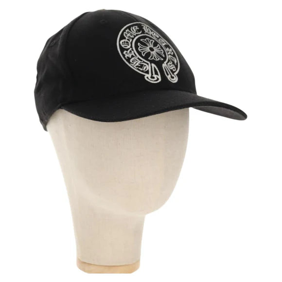 Luxury Promise Chrome Hearts Cross Ball Horseshoe Trucker Cap Wool Black Auth 140397M 140397M