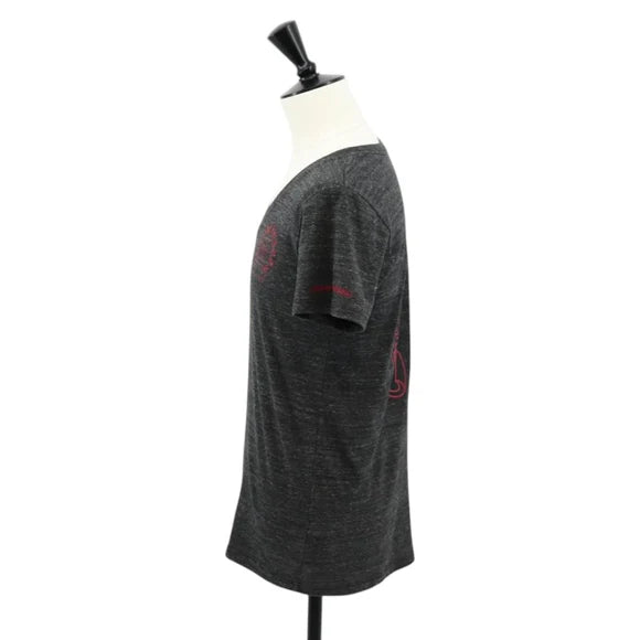 Luxury Promise Chrome Hearts Horseshoe V neck Short sleeved T-shirt Polyester Gray Auth 140403M 140403M