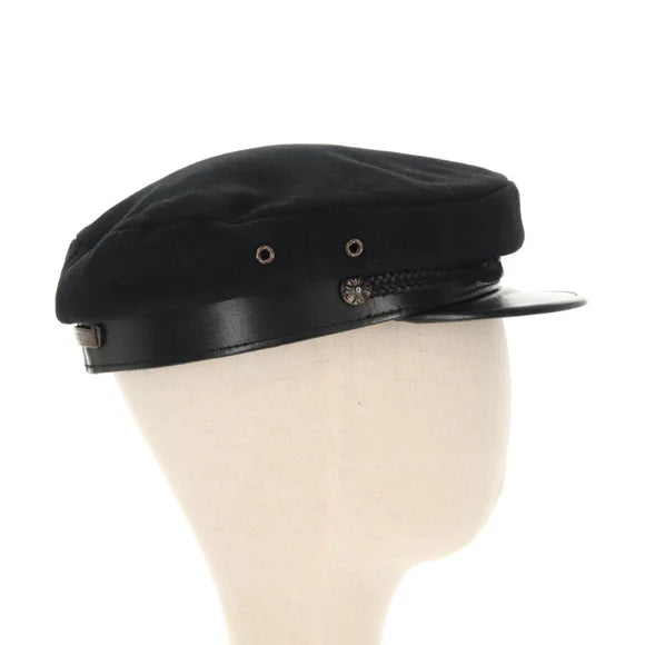 Luxury Promise Chrome Hearts Marine Cap Wool Black Auth 140728M 140728M