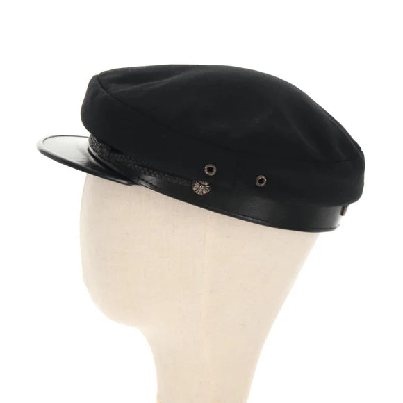 Luxury Promise Chrome Hearts Marine Cap Wool Black Auth 140728M 140728M