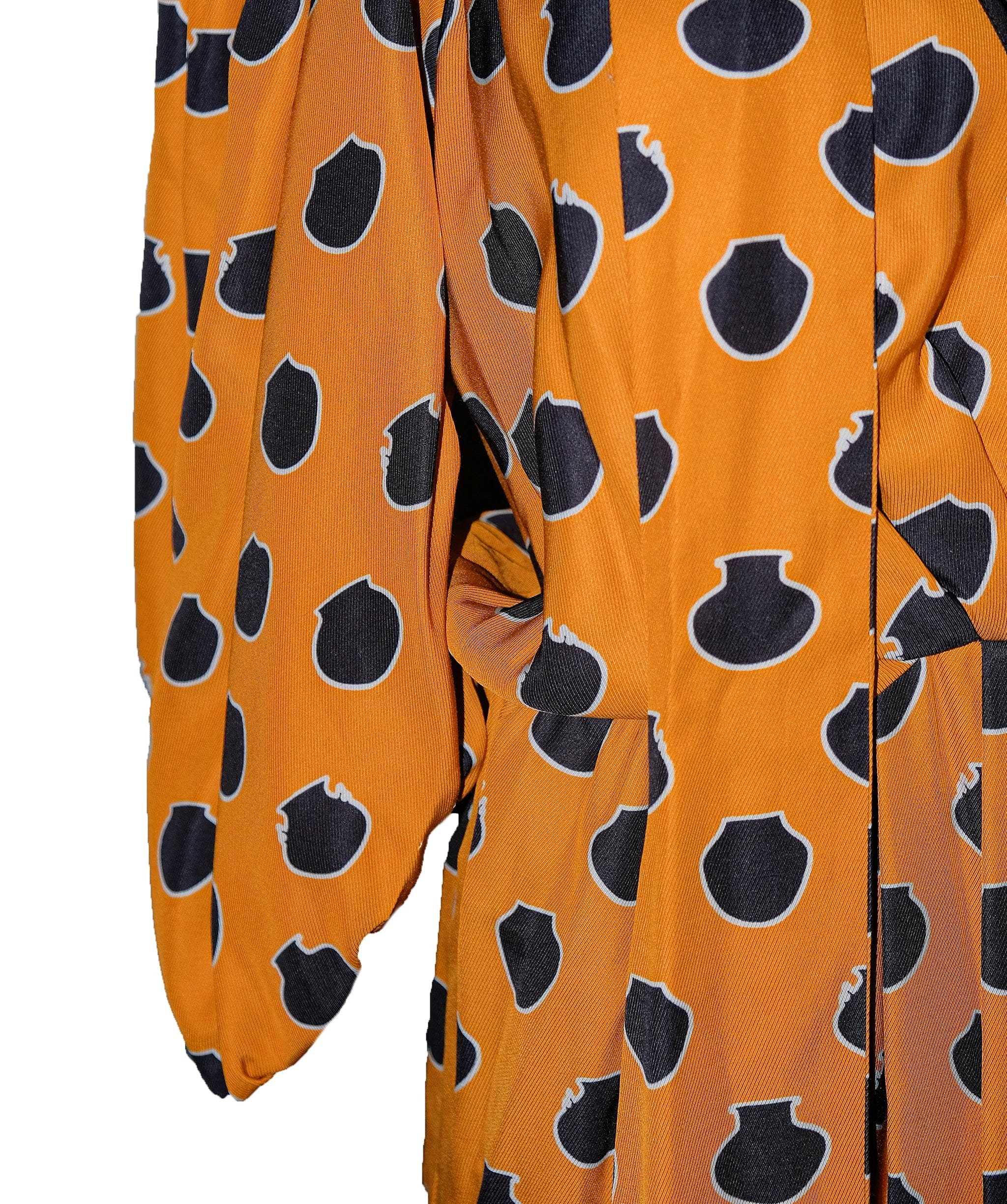 Luxury Promise Dress Polkadots Black/ orange RJC3299