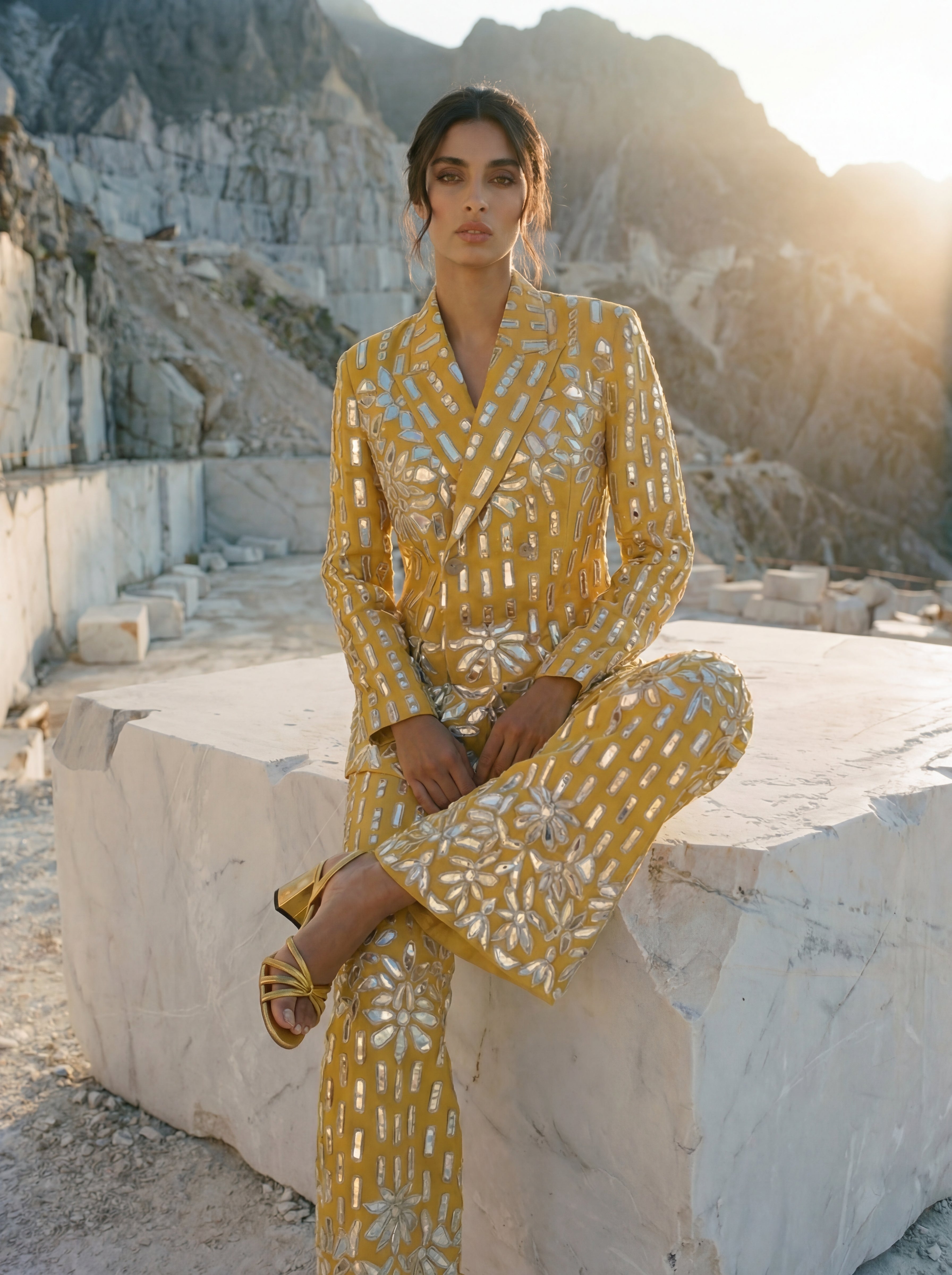 Luxury Promise GOLDEN BLAZER SET SIZE S/M ASC7086