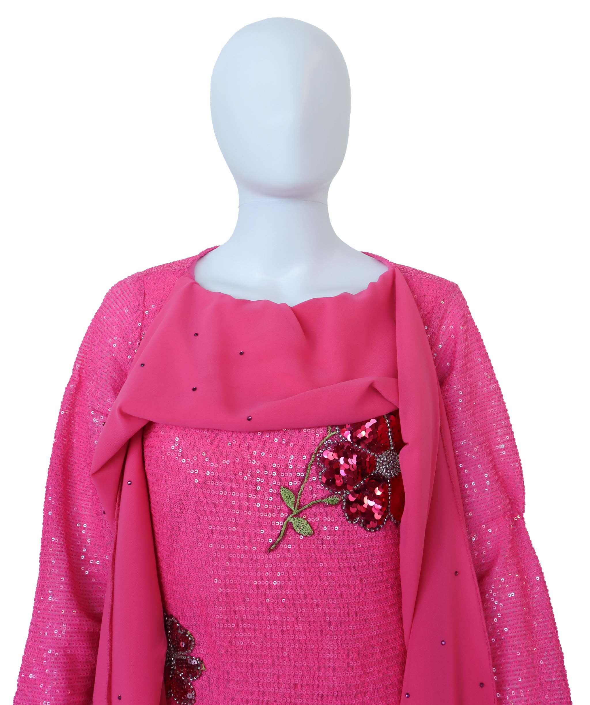 Luxury Promise GRACE DRESS BLOSSOM BLOOM WITH CHIFFON SCARF ASC7250