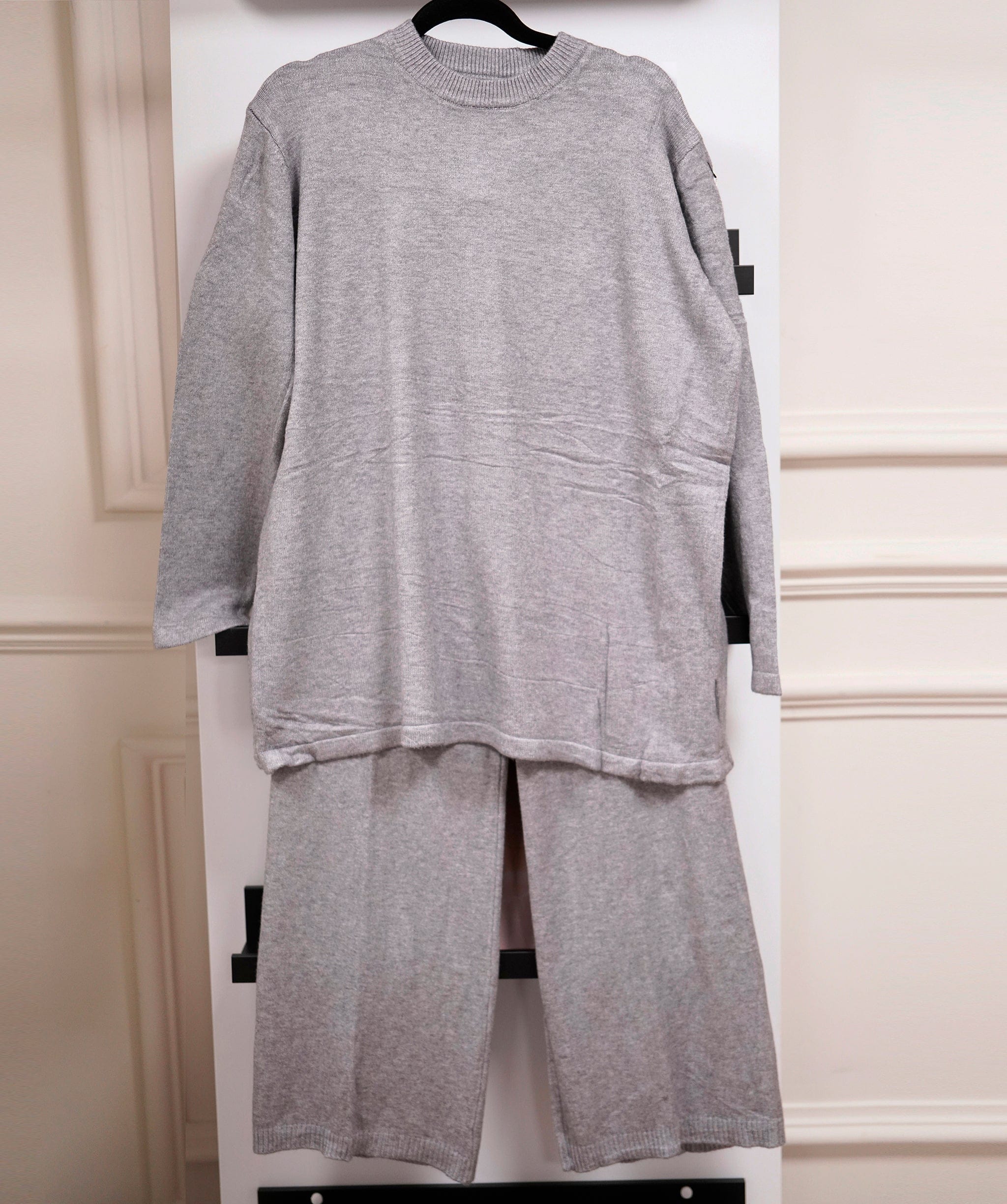 Luxury Promise Grey Crewneck Loungeset Free size AKC0038