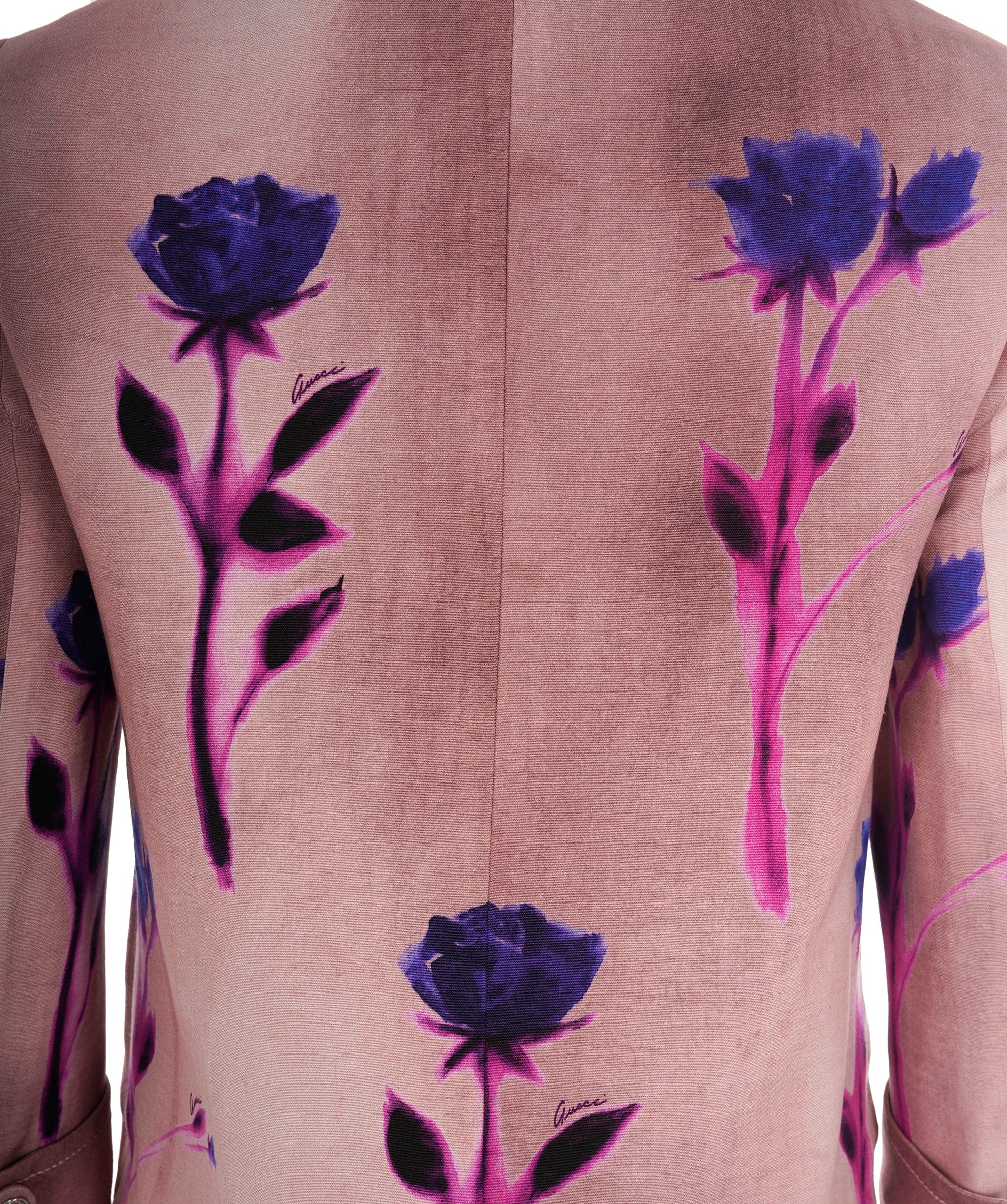 Luxury Promise Gucci Runway Purple Floral GG Blazer ALL1059