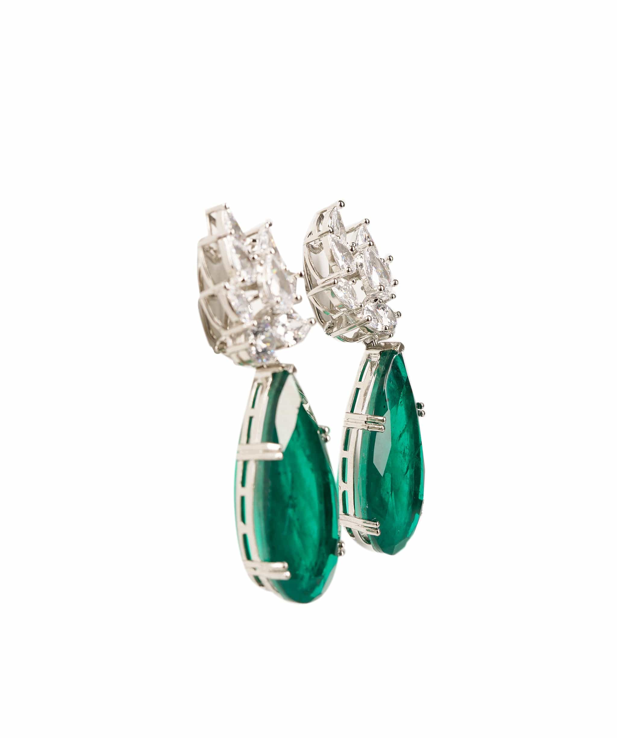 Luxury Promise Hara - Green Doublet Earrings AKL0150