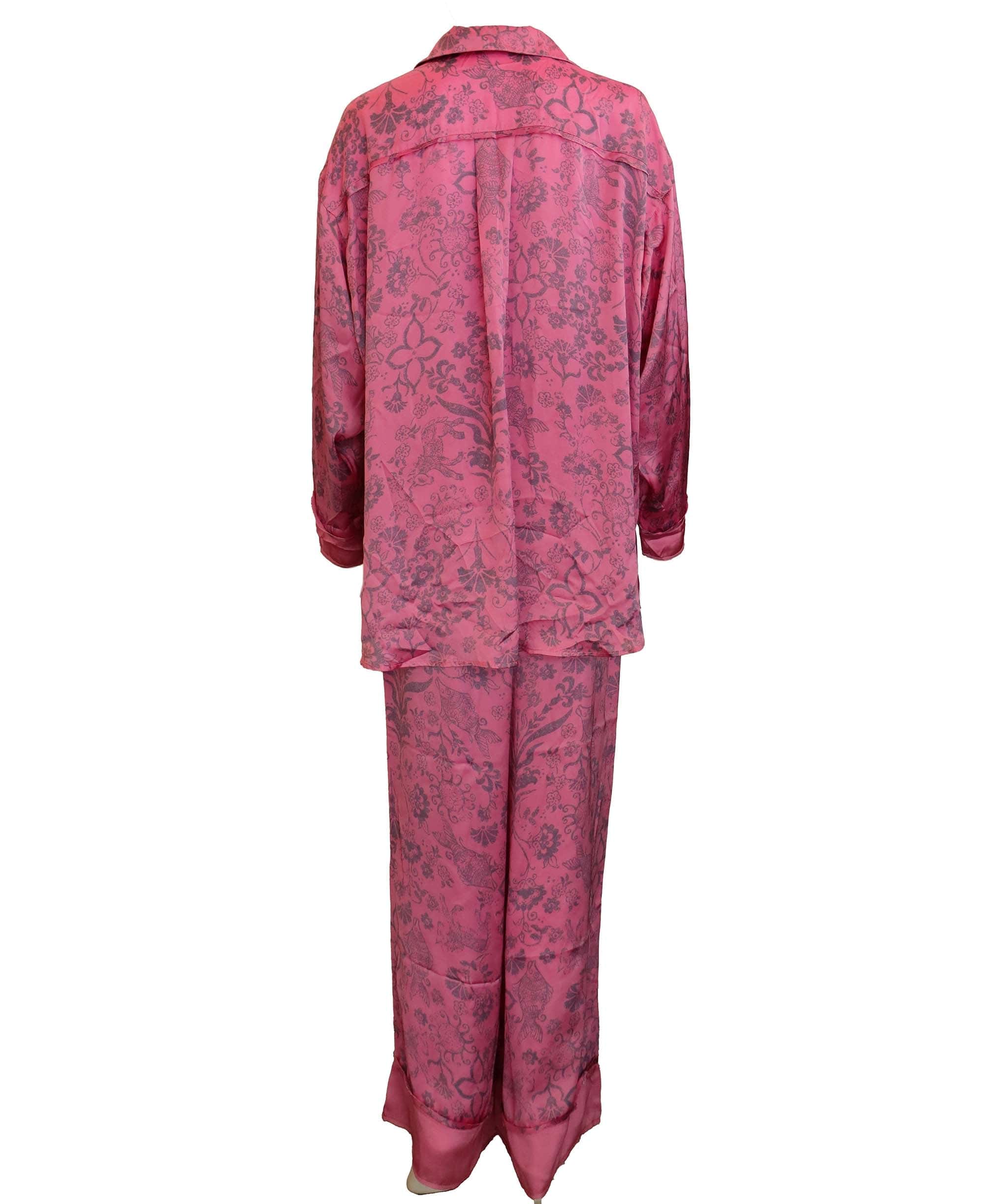Luxury Promise * INTIMATELY SILK SLEEPY WEAR TERNO PINK MEDIUM ASC6941