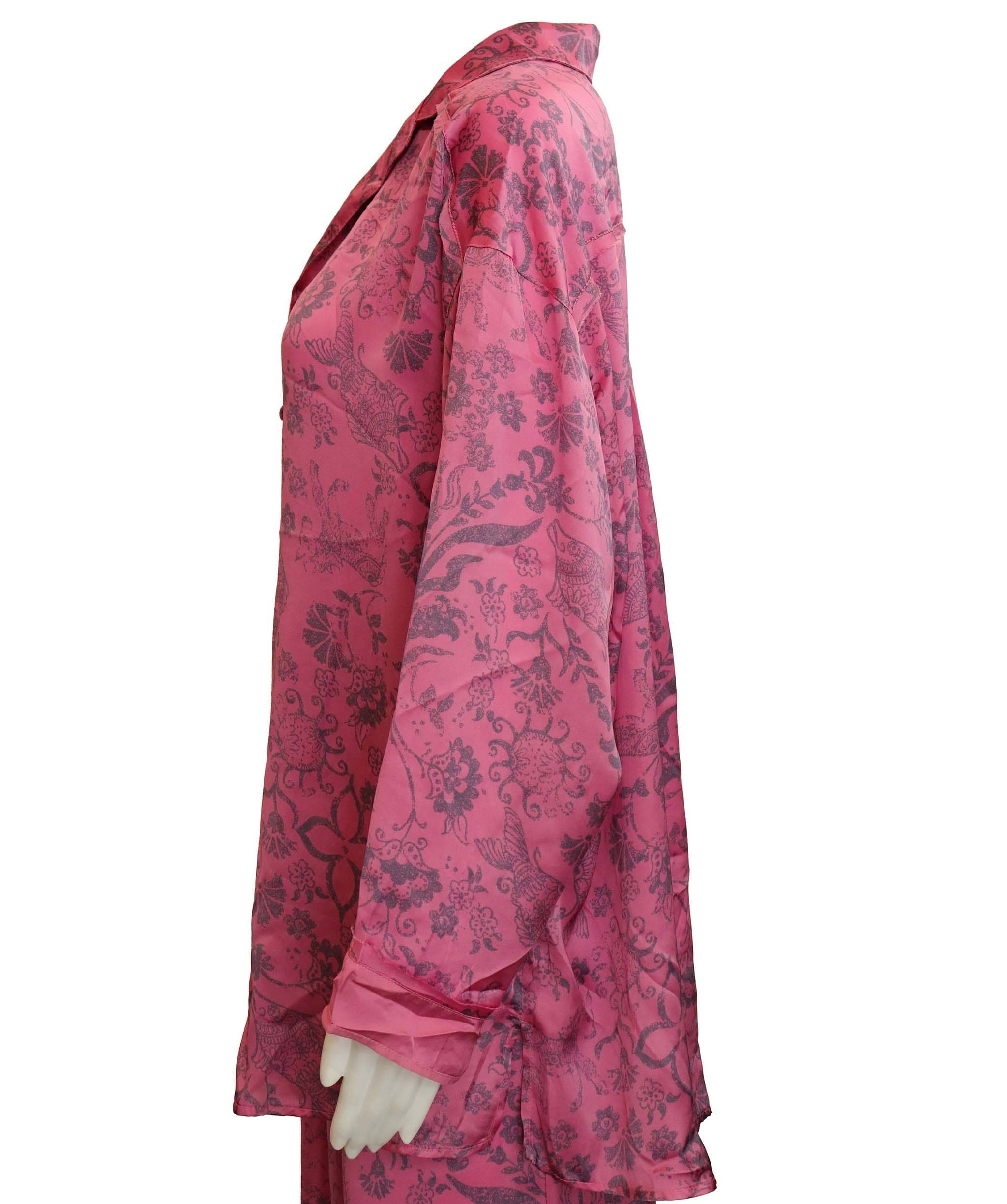 Luxury Promise * INTIMATELY SILK SLEEPY WEAR TERNO PINK MEDIUM ASC6941