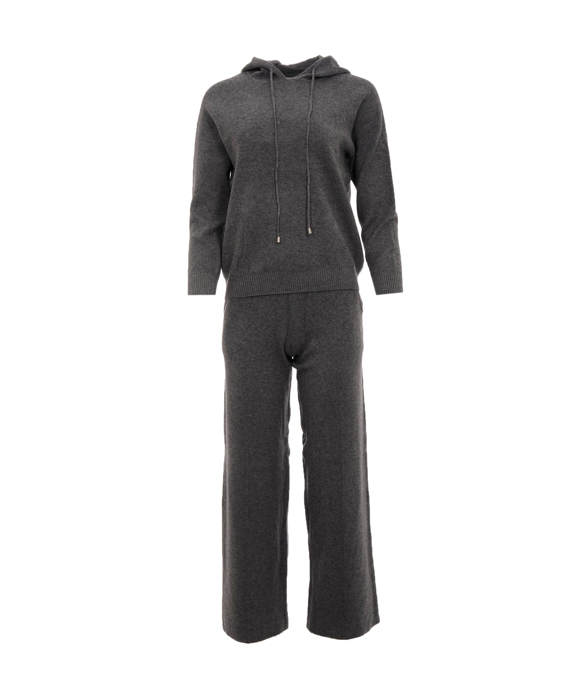 Luxury Promise Mia Grey M/L Hooded Cashmere Loungewear Set AKC0329