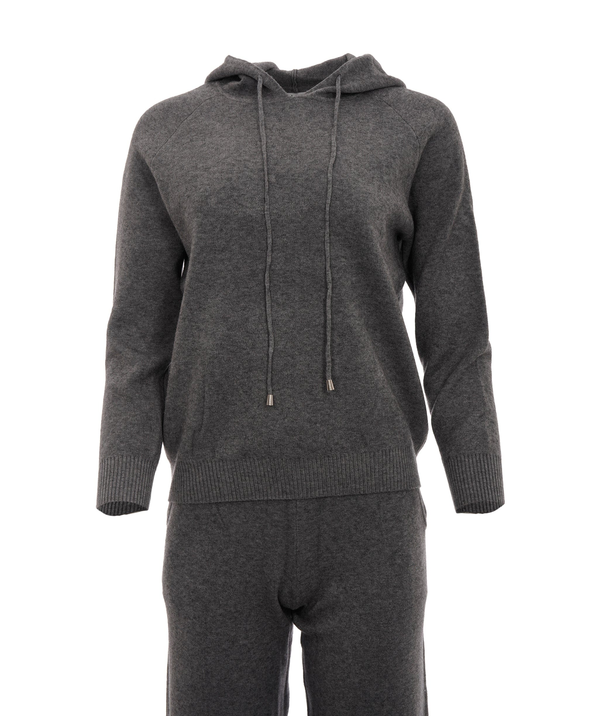 Luxury Promise Mia Grey M/L Hooded Cashmere Loungewear Set AKC0329
