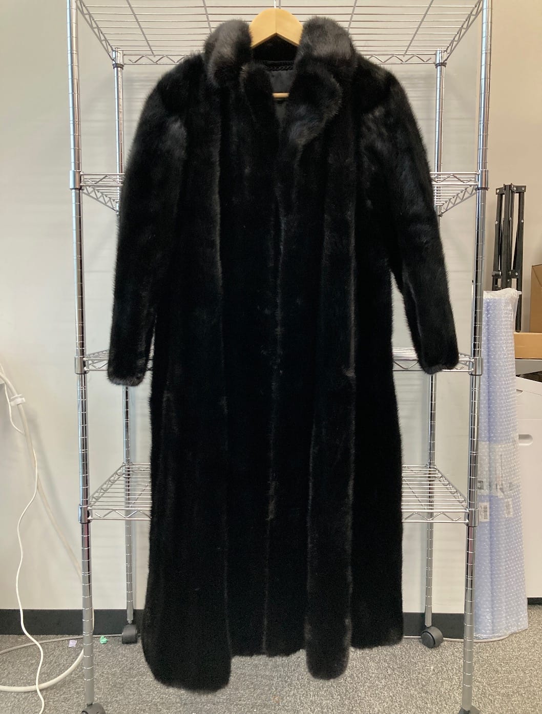Luxury Promise Mink Black Long Coat 9926041400092