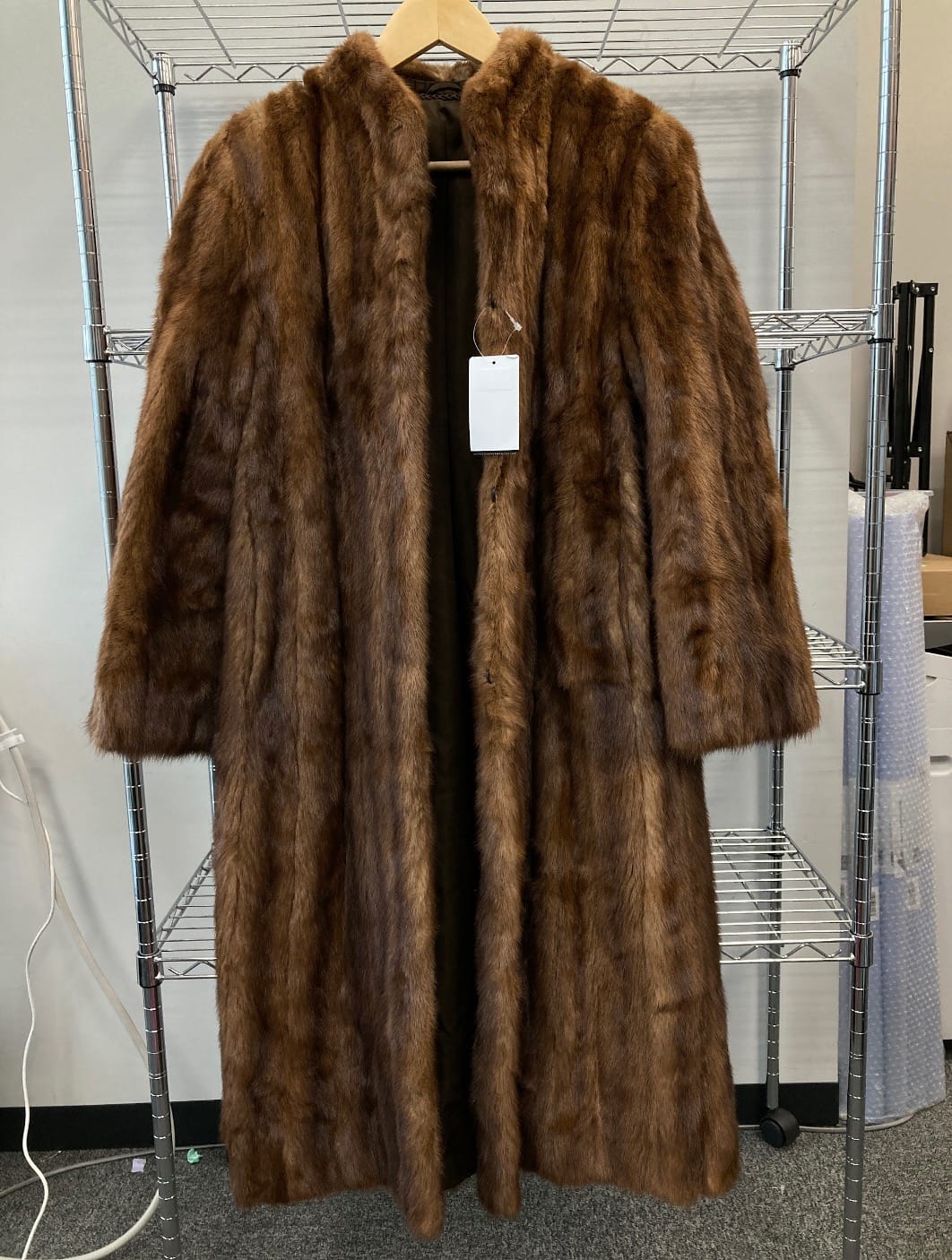 Luxury Promise Mink Brown Long Coat 9926041400153