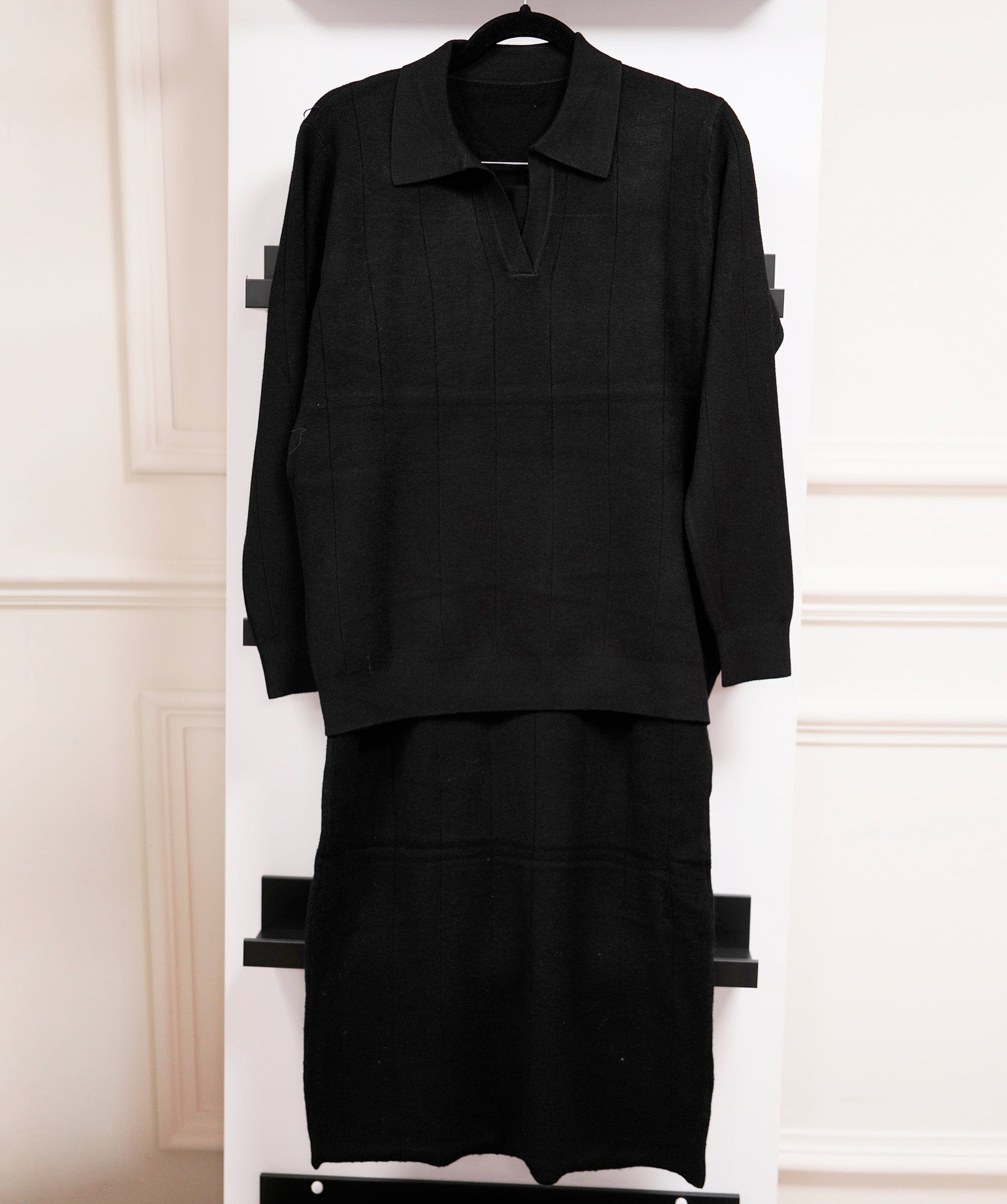 Luxury Promise Original Black Skirt Edition Loungewear Set X/L AKC0072