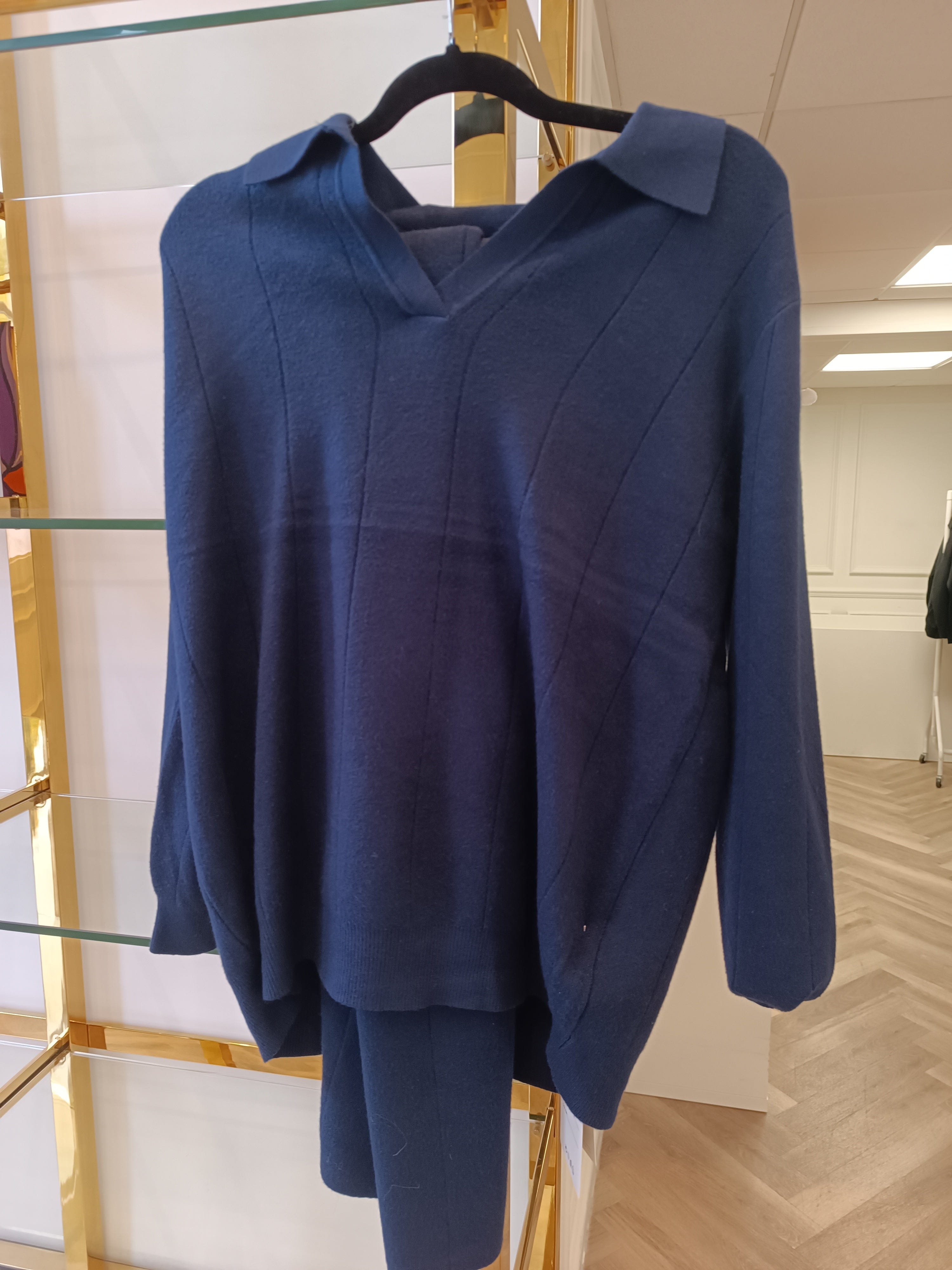 Luxury Promise Original Navy Blue Skirt Edition Loungewear Set X/L AKC0070