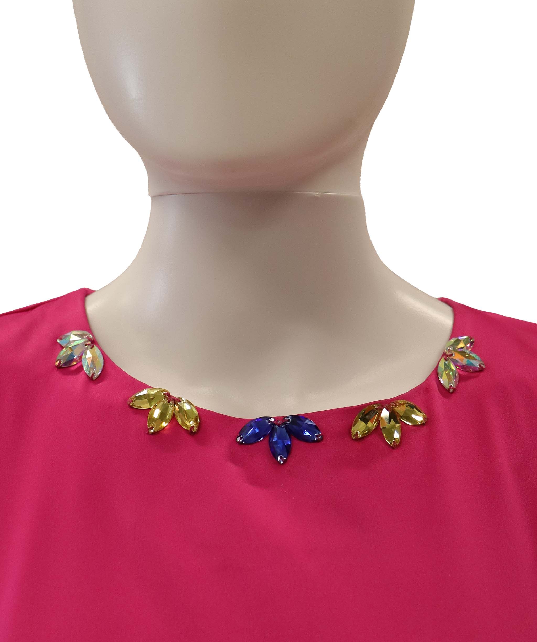 Luxury Promise Pink satin gem feather kaftan TP025