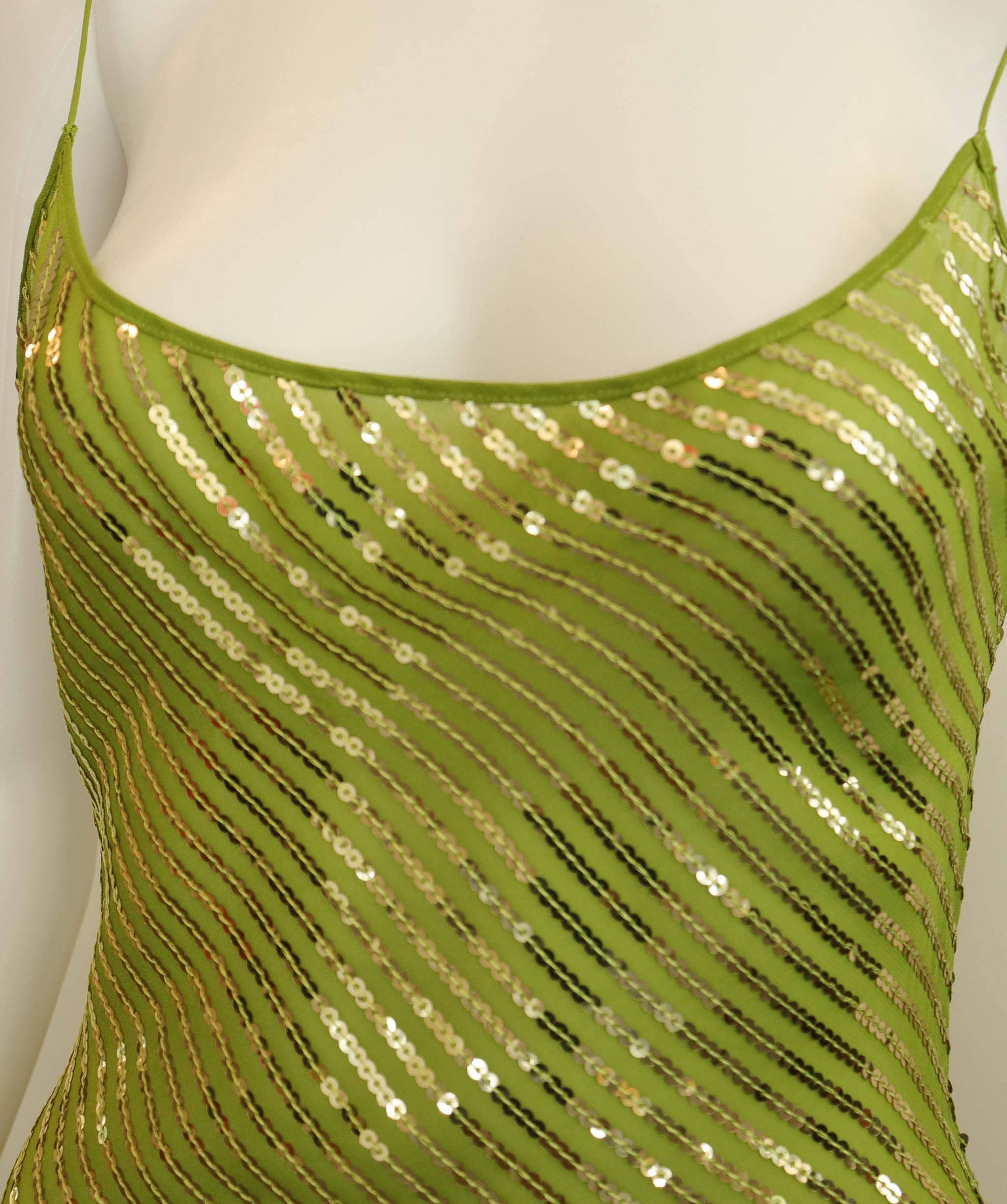 Luxury Promise * RAT AND BOA DRESS GREEN S ASC6952
