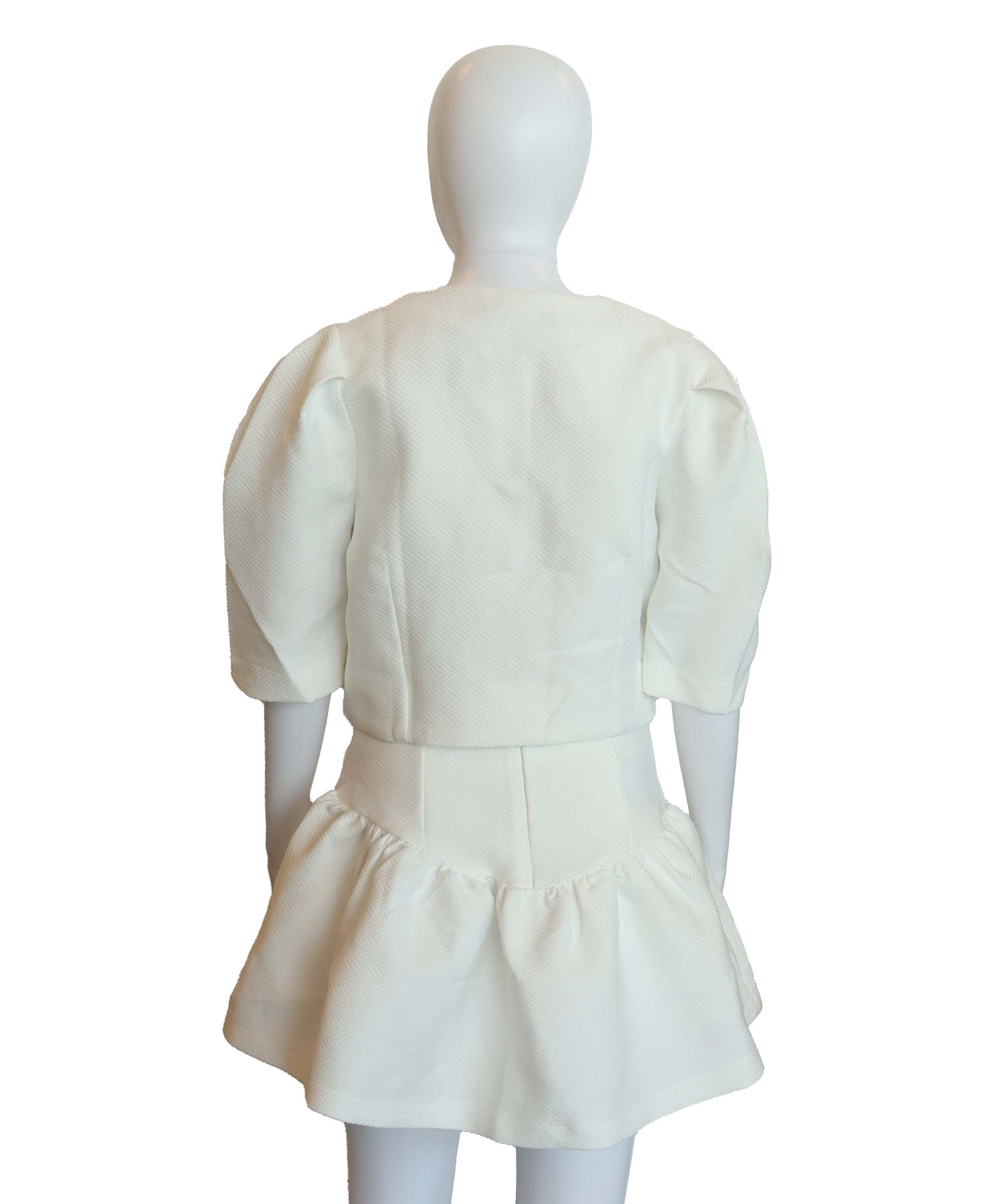 Luxury Promise S Gorgeous Top & Skirt White AGC2751