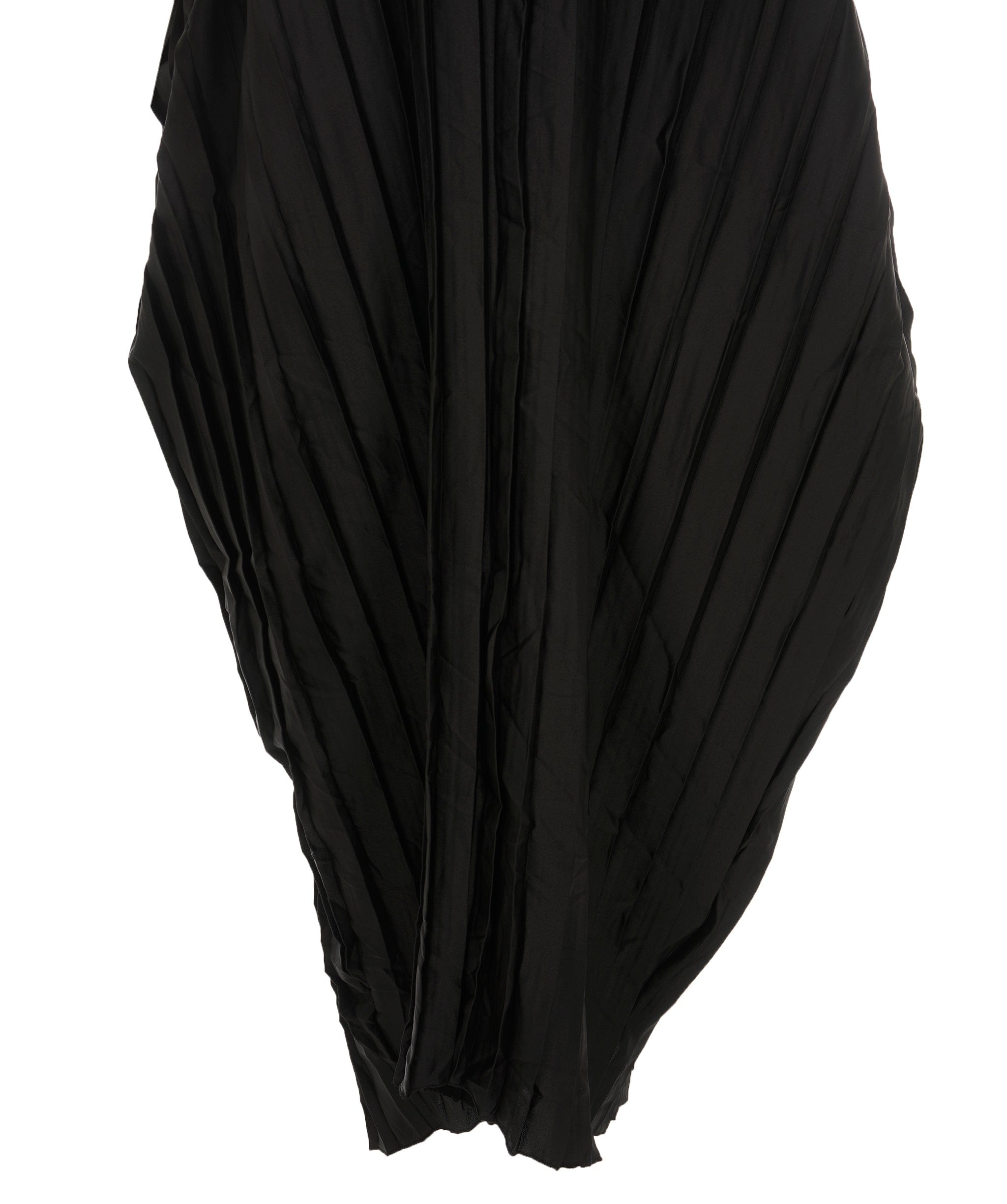 Luxury Promise Satin V-Neck Pleated Kaftan Black (One size UK 8-20) AKL0137