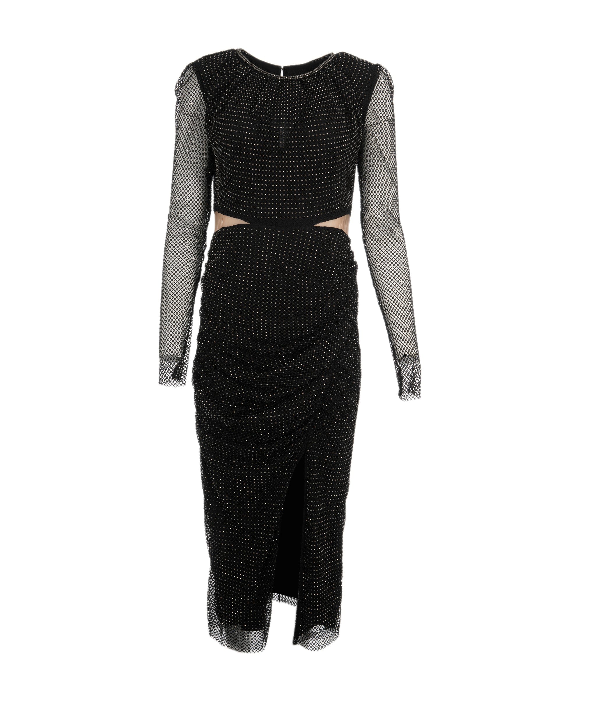 Luxury Promise Self Potrait Black Rhinestone Beaded Dress *From Sabrina's Closet* ALC1243
