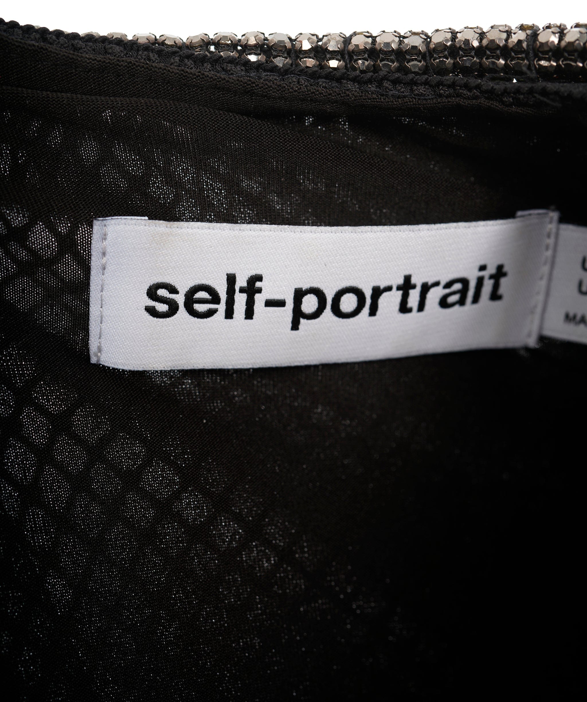 Luxury Promise Self Potrait Black Rhinestone Beaded Dress *From Sabrina's Closet* ALC1243