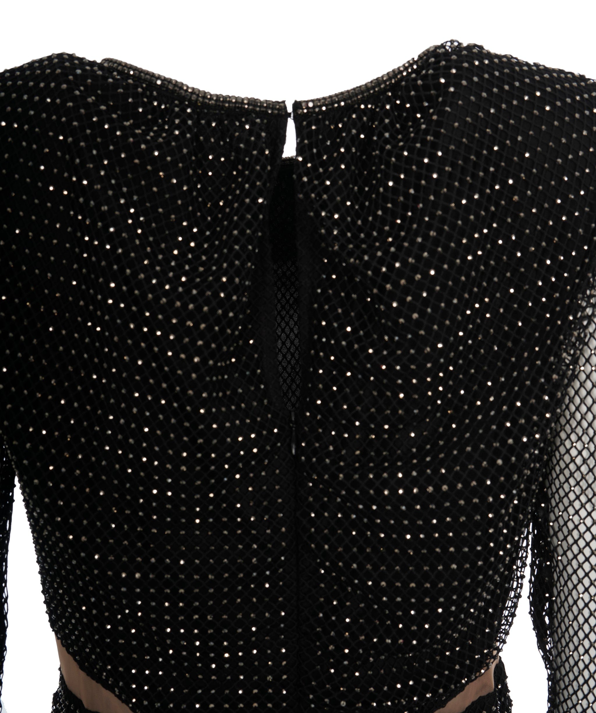 Luxury Promise Self Potrait Black Rhinestone Beaded Dress *From Sabrina's Closet* ALC1243